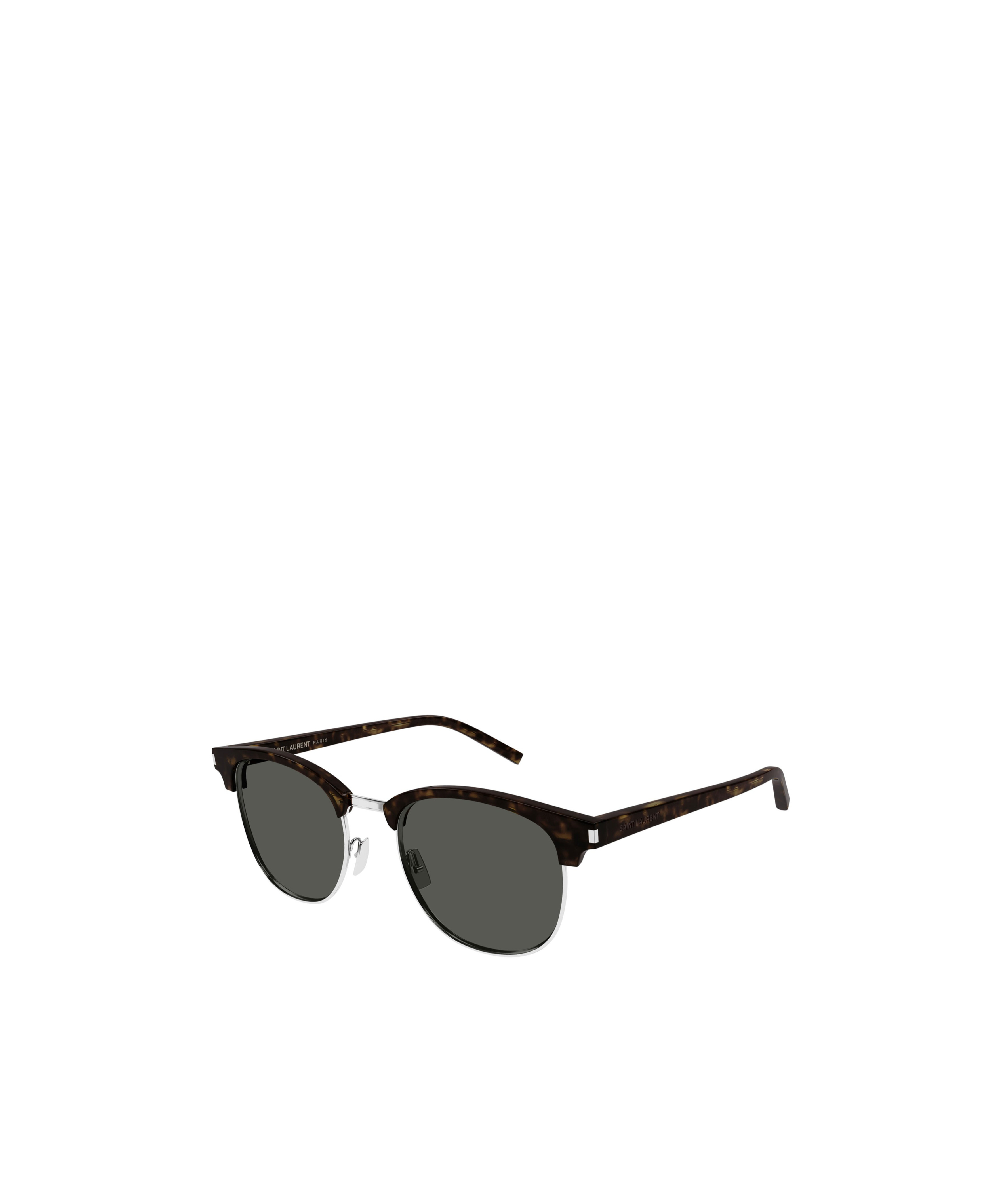 Saint Laurent Logo Sunglasses In Black