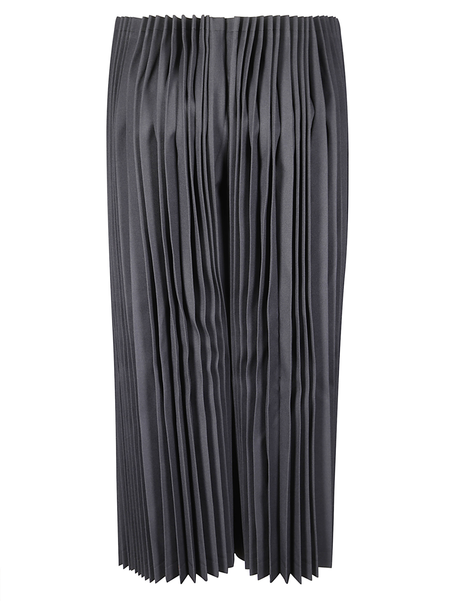 Comme Des Garçons Cropped Pleated Trousers With Structured Silhouette In Black