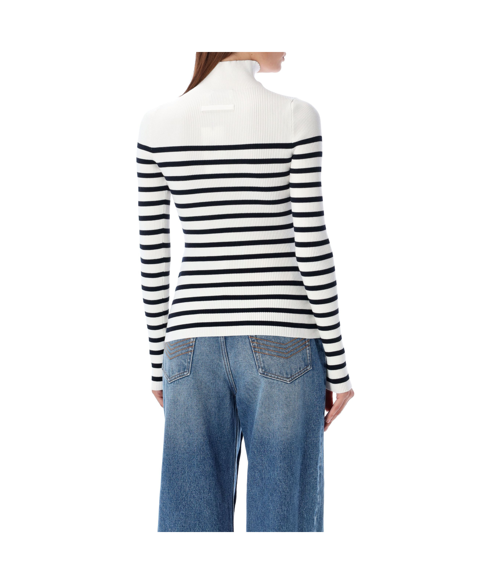 Jean Paul Gaultier The Knit Marinière Sweater In White