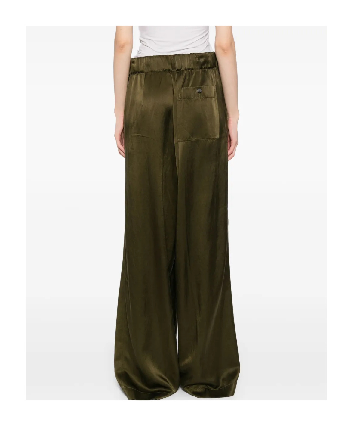 Dries Van Noten 01060-battery Gd 1426 W.w.pants In Khaki