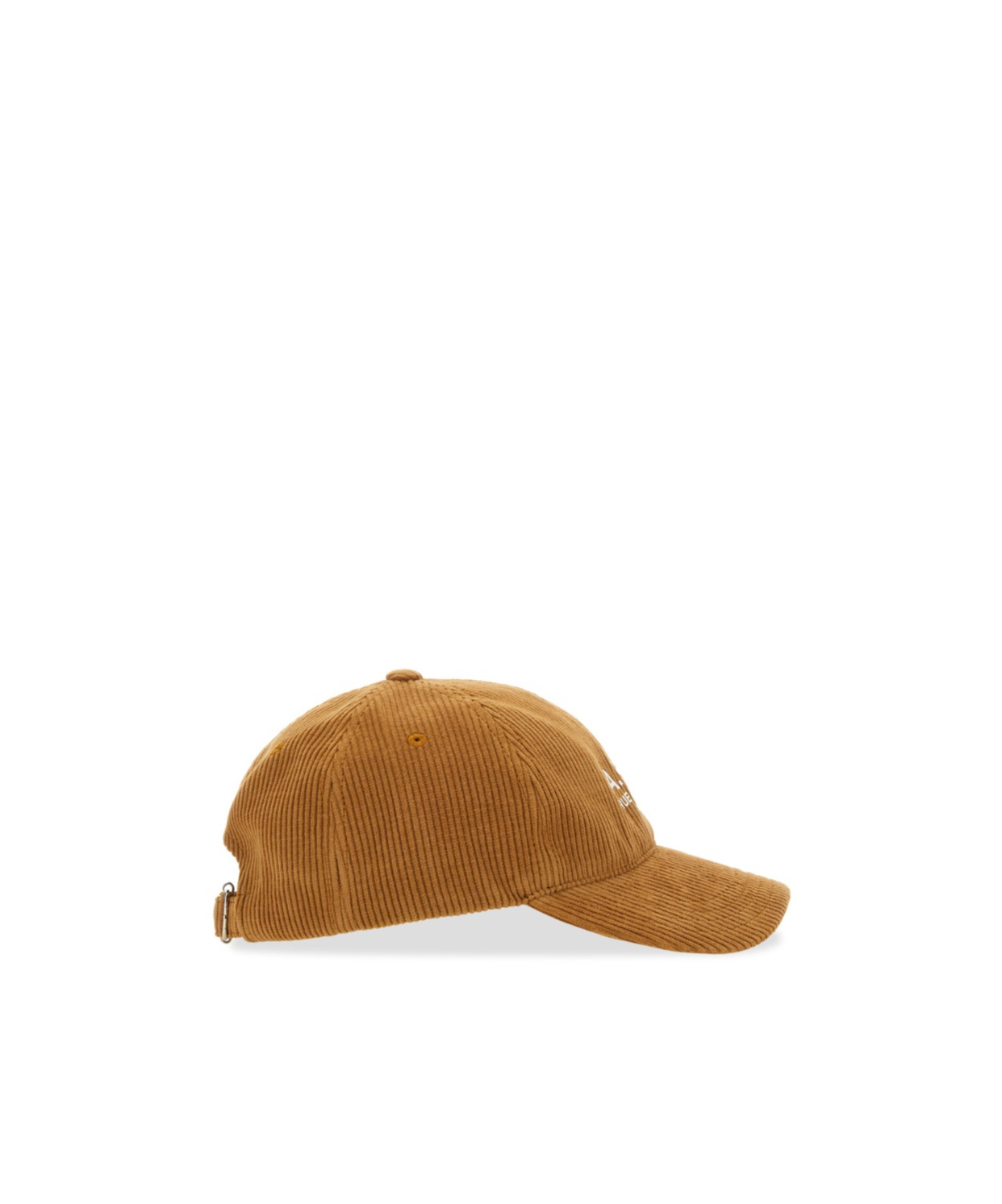 Apc A.p.c. Logo Printed Corduroy Cap In Brown
