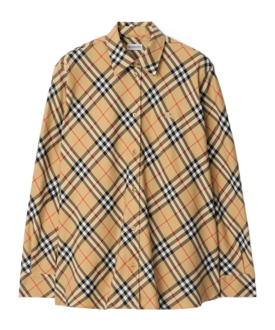 Burberry Relaxed Fit Check Cotton Flannel Shirt In Multi