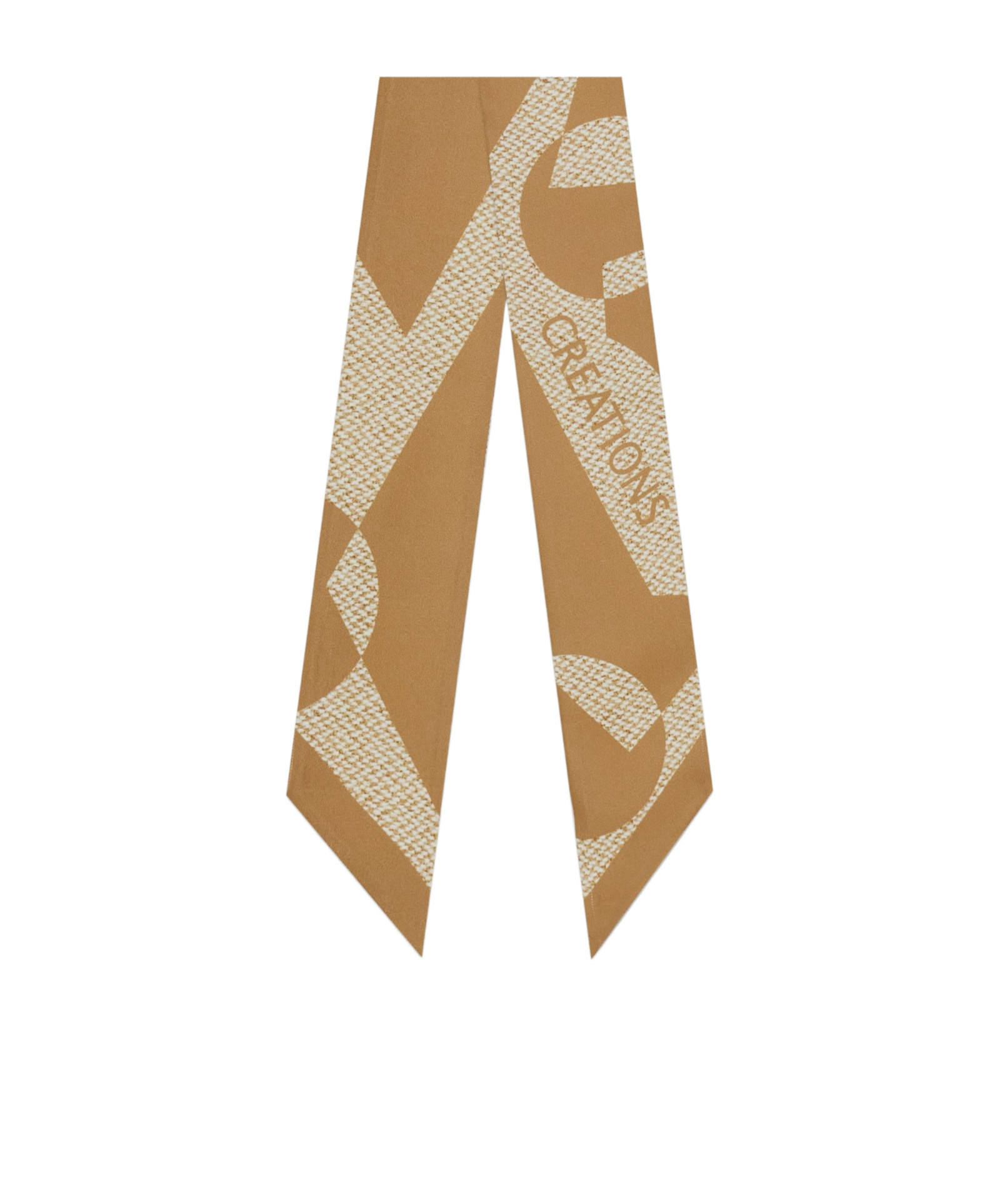 Ferragamo Venna Print Silk Headband In Brown