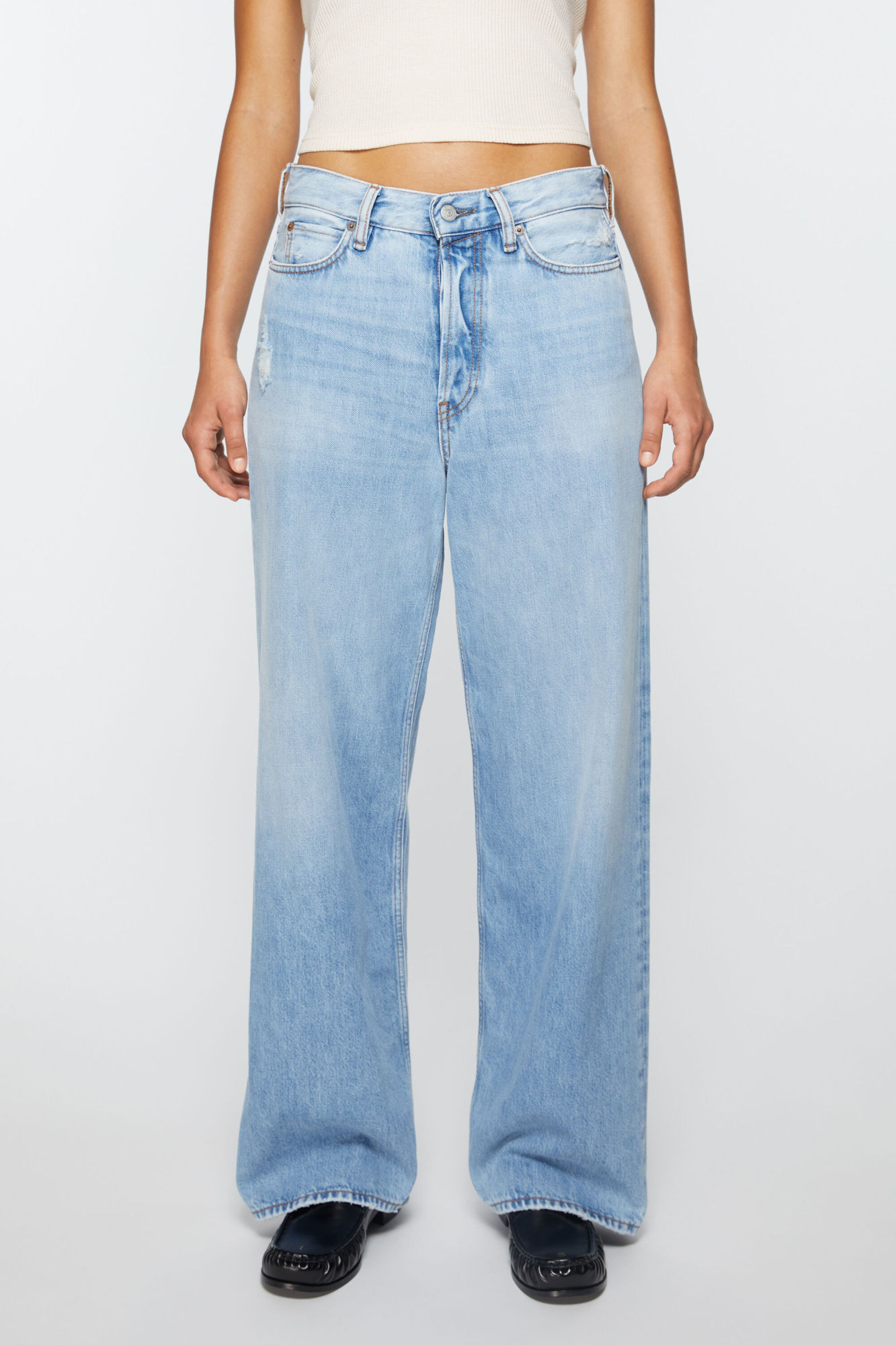 Acne Studios Acne Trousers Blue In Blue