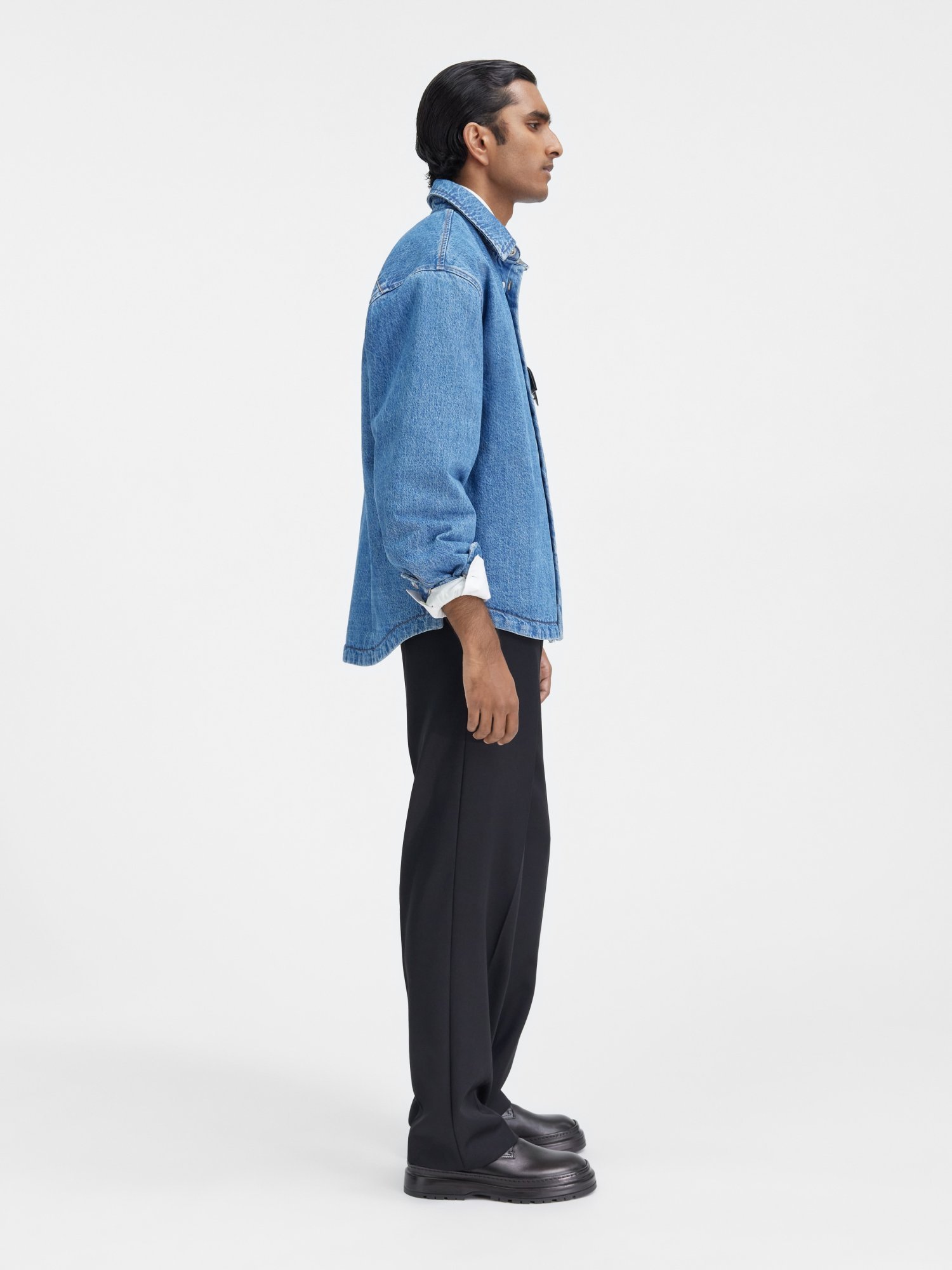Jacquemus La Chemise Boulanger Shirt Jacket In Blue