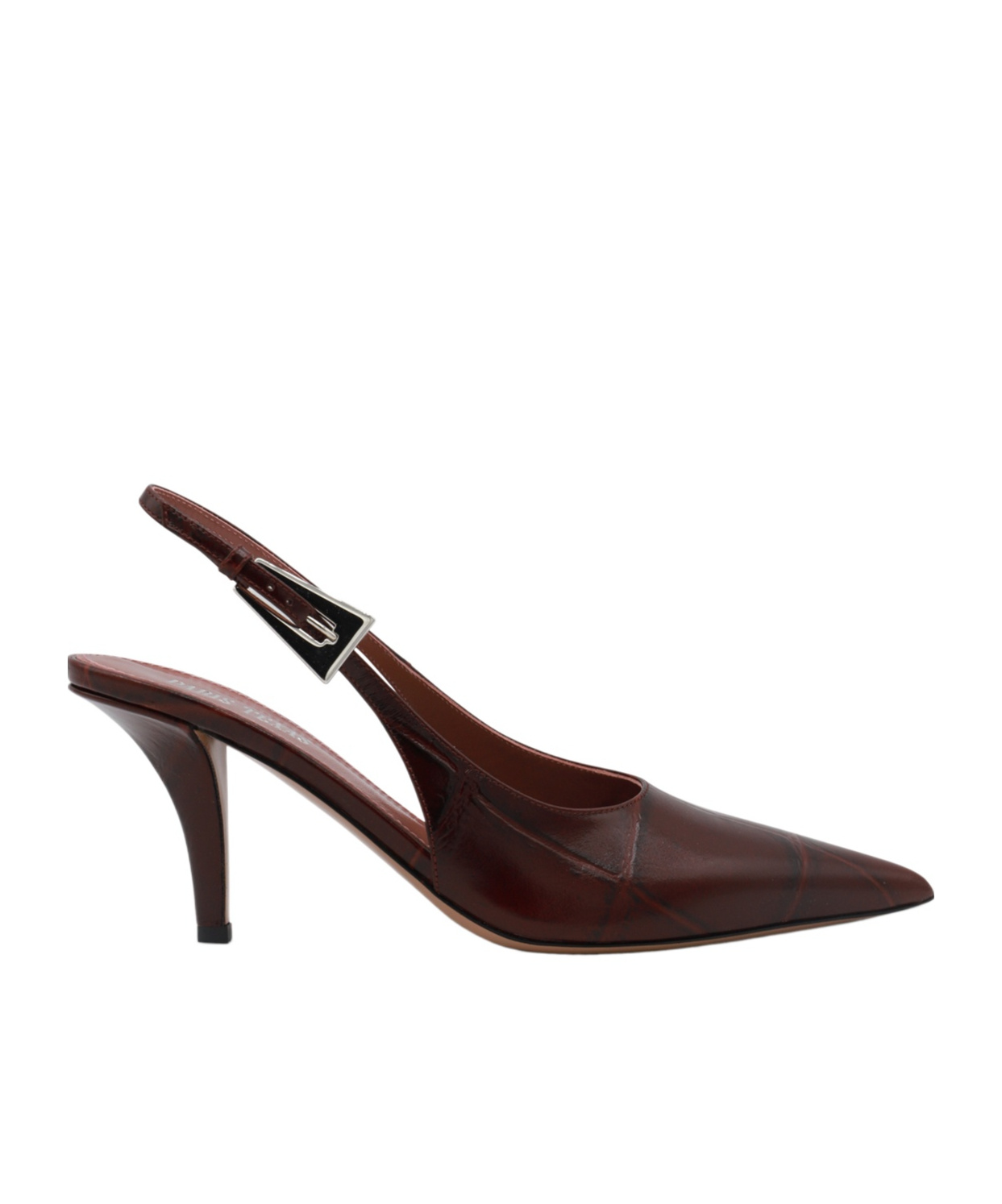 Paris Texas Dark Red Leather Pumps In Black