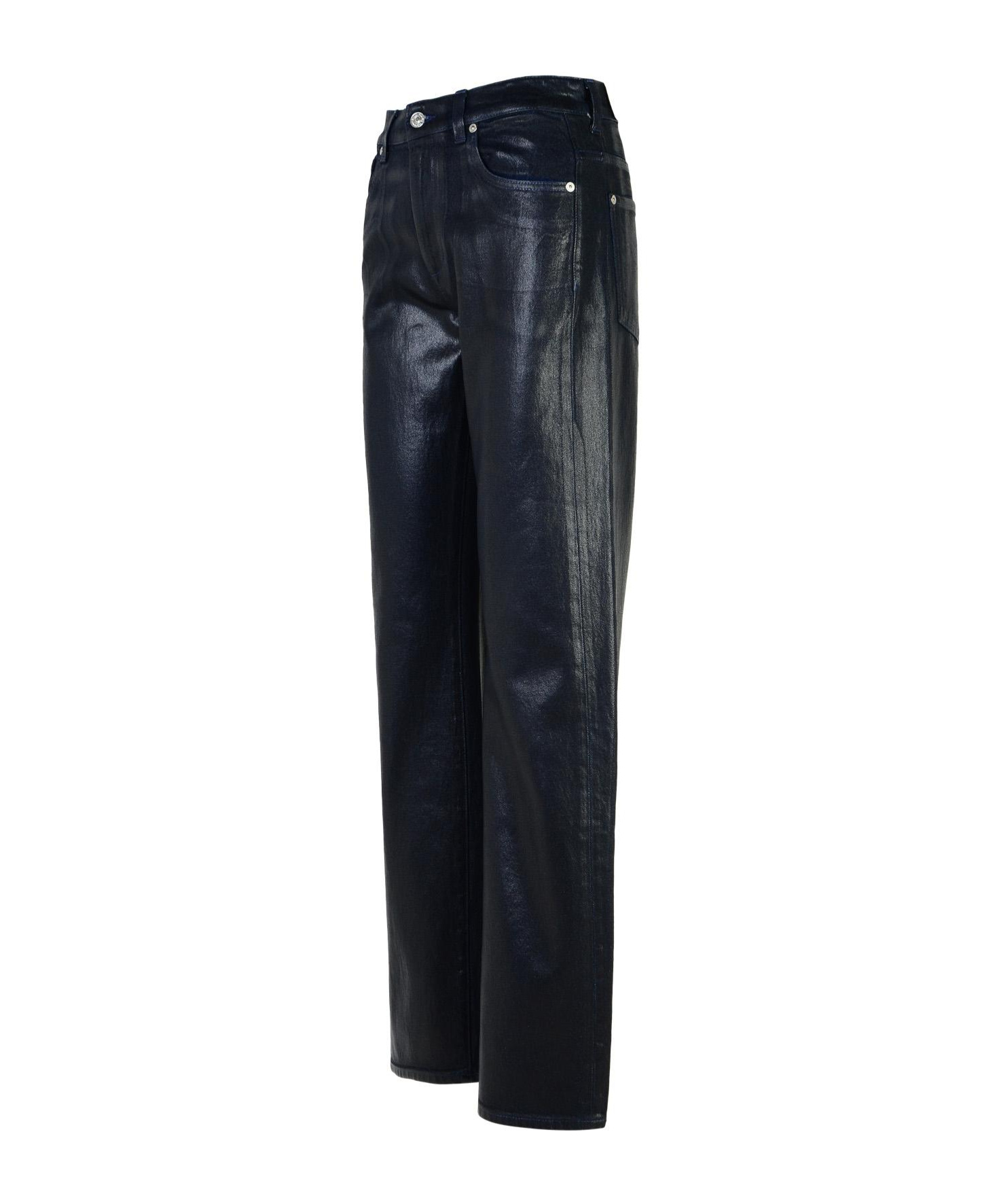 Shop 7 For All Mankind High-rise Straight Jeans In Black