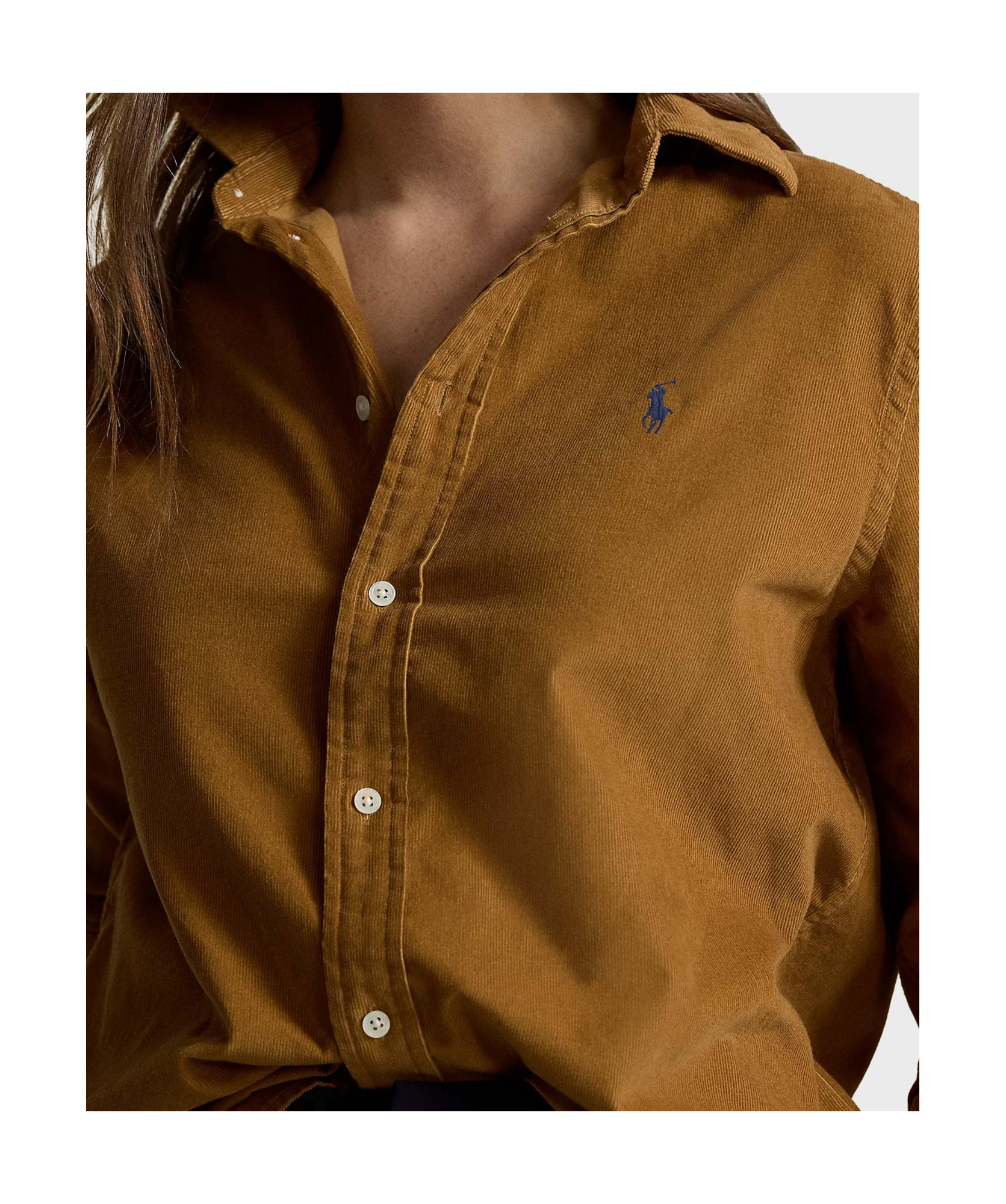 Polo Ralph Lauren Cotton Shirt In Brown