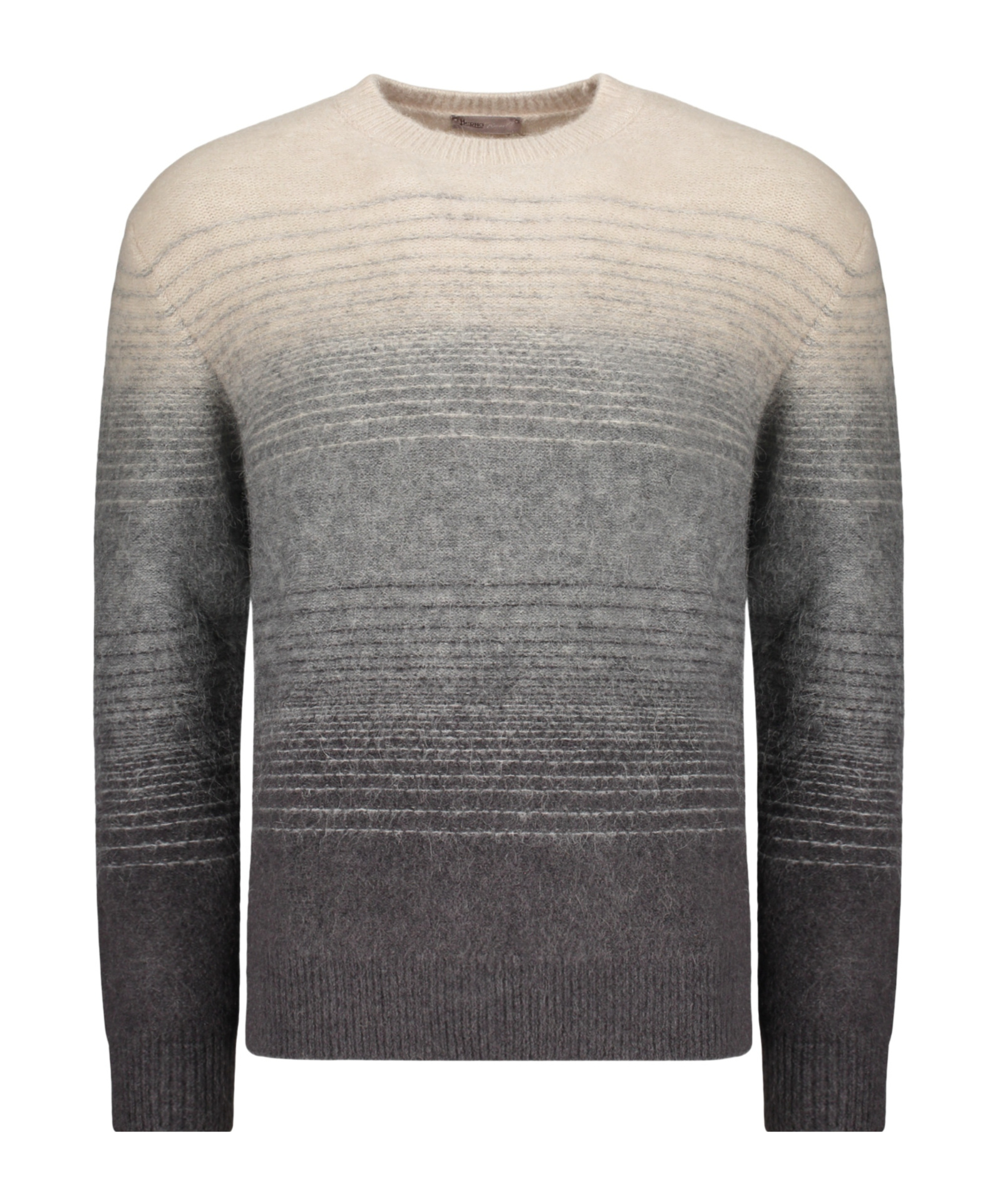 Herno Long Sleeve Crew-neck Sweater In Black