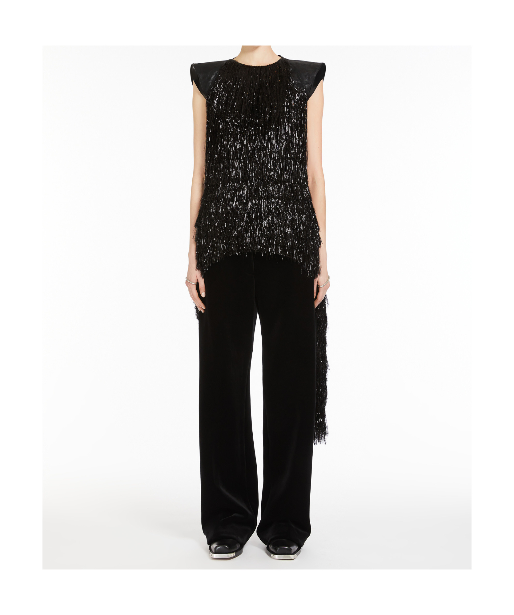 Sportmax Pleated Casual Pants In Black