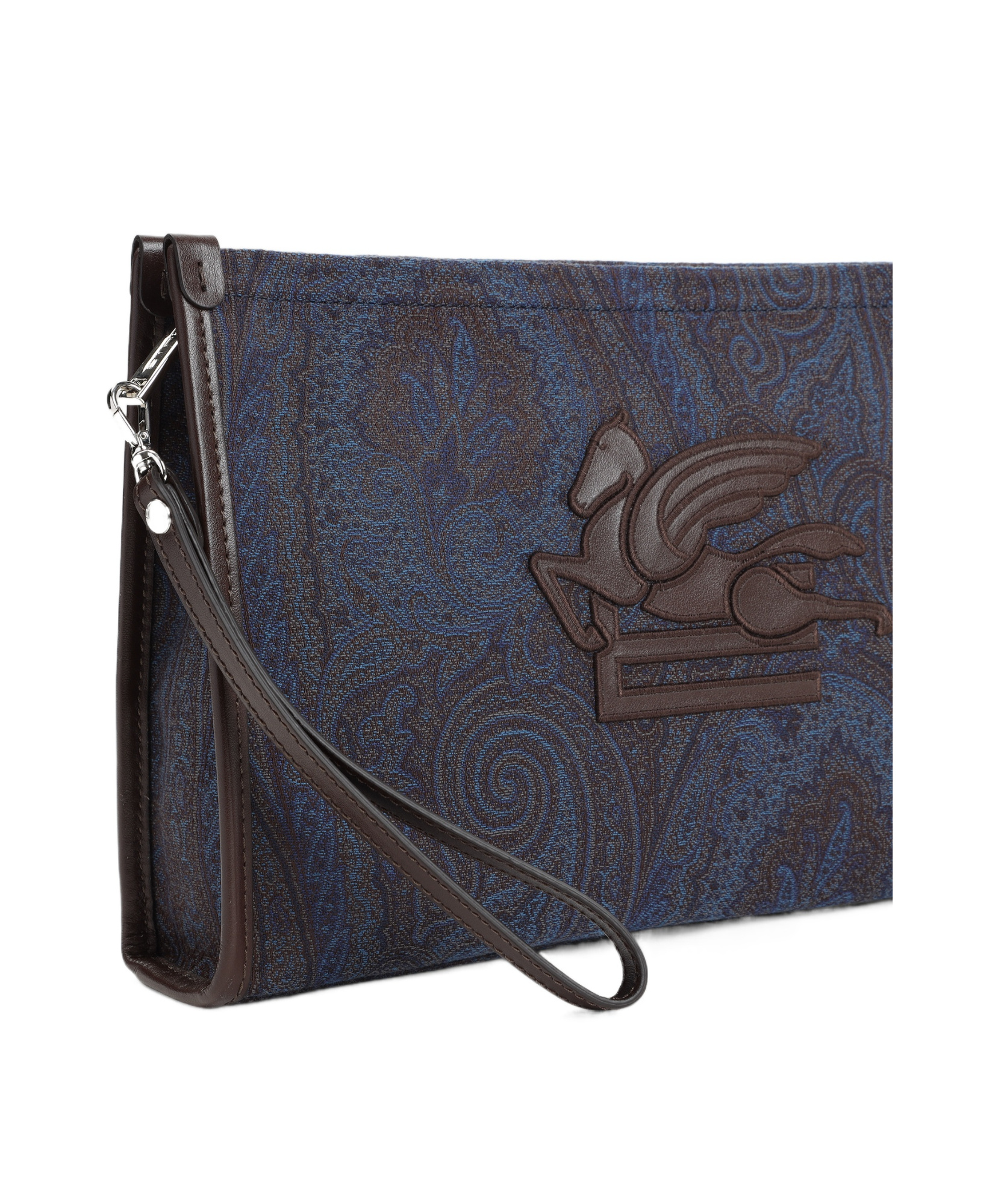 Etro Zippered Clutch In Black