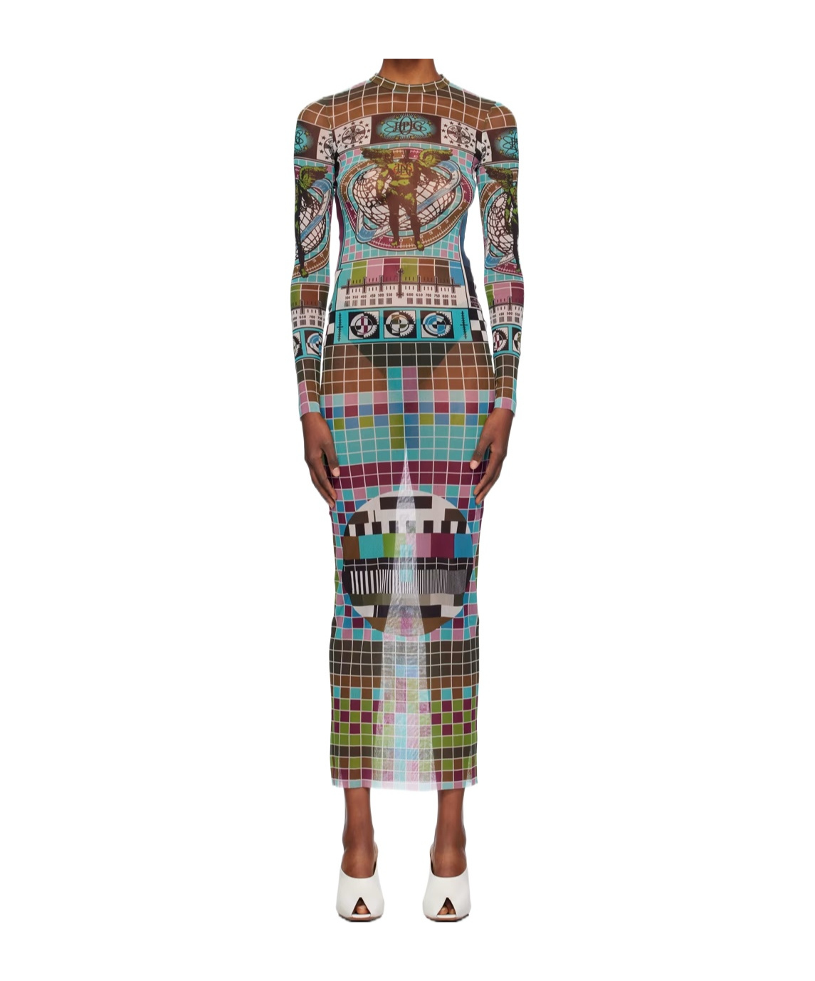 Jean Paul Gaultier Printed Pattern Dress In Pattern