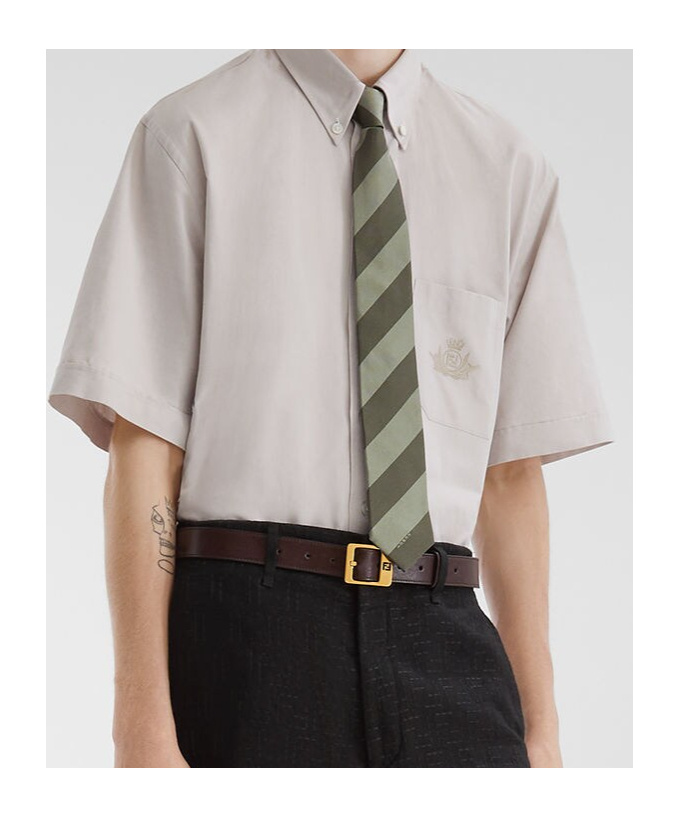 Fendi Short-sleeve Shirt In White