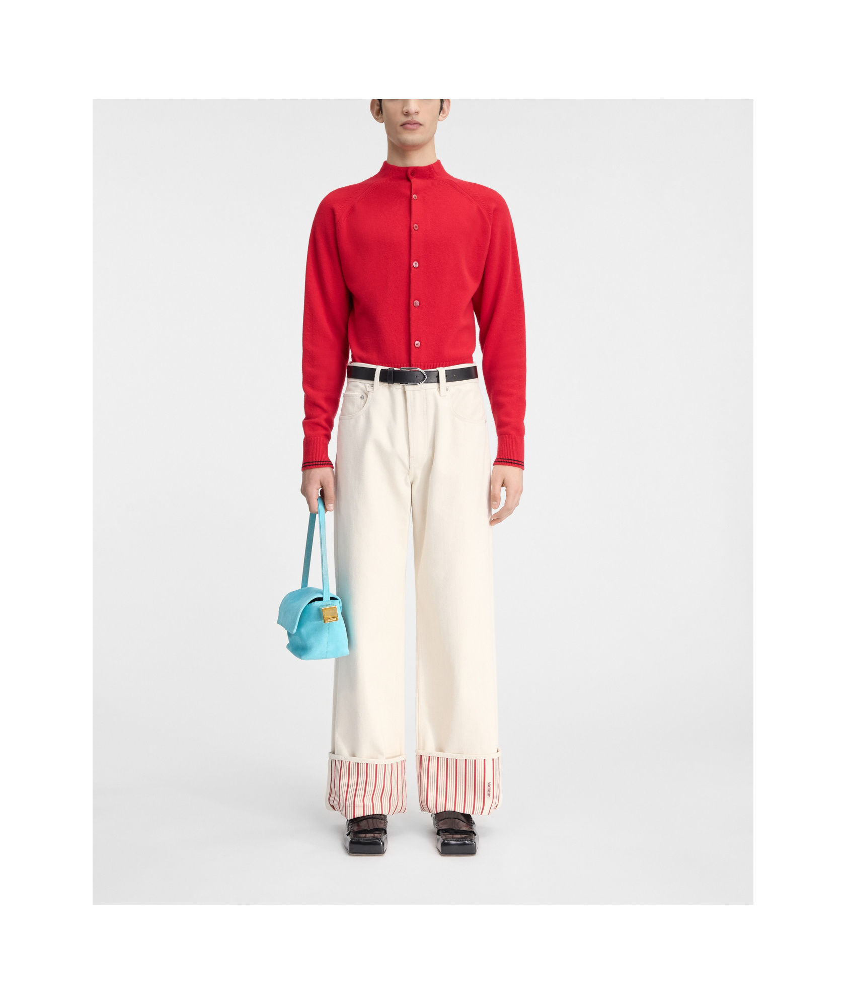 Shop Jacquemus Pitatto Cardigan In Red