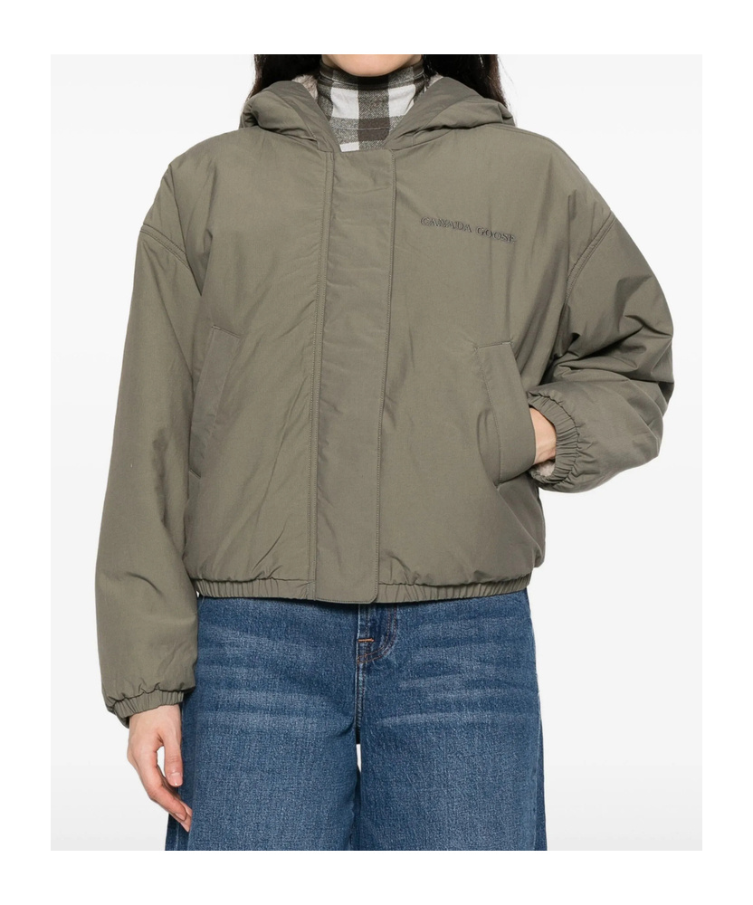 Canada Goose Alberni Hooded Reversible Jacket In Neutral