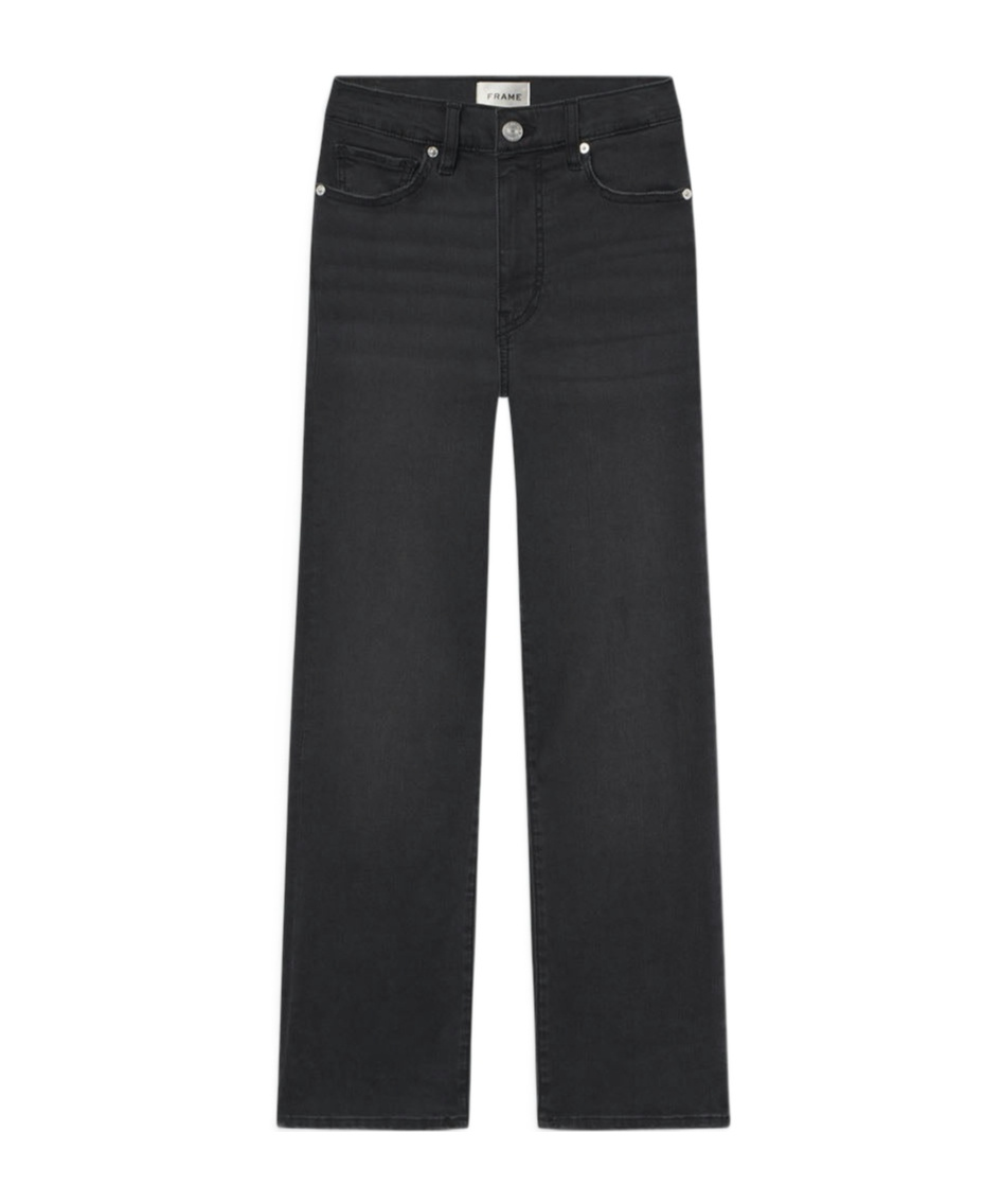 Frame Le Sleek Straight In Kerry In Black