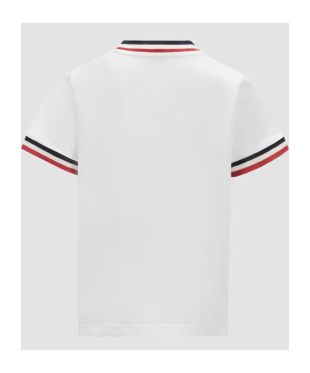 Moncler Three-color Short-sleeved T-shirt In White