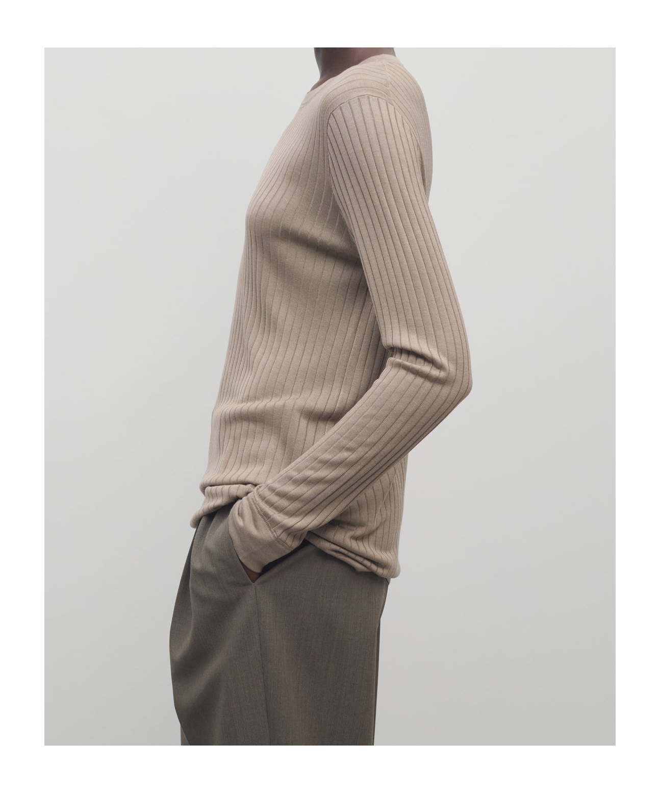 The Row Cappuccino Viscose Blend Top