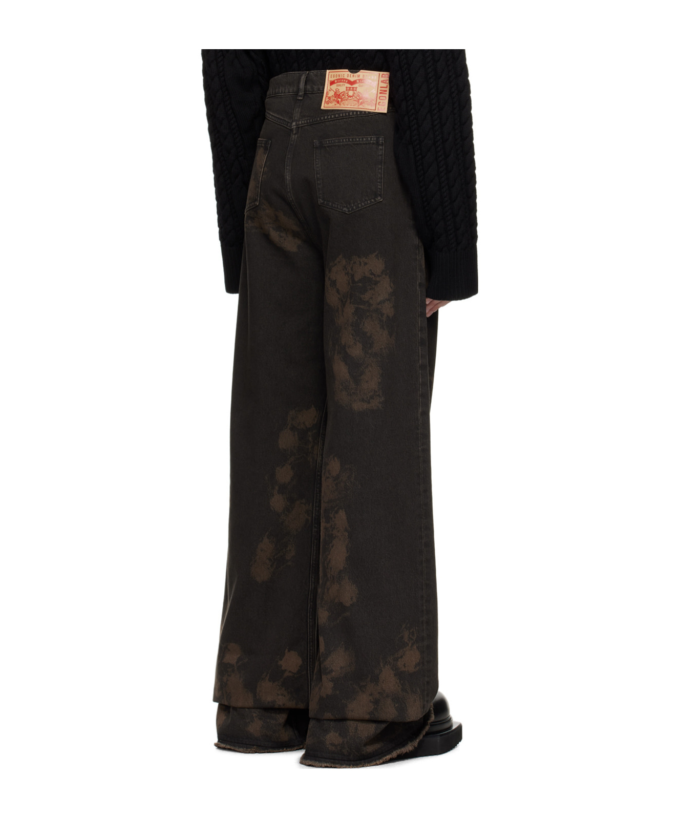 Egonlab Belt-loop Jeans In Black