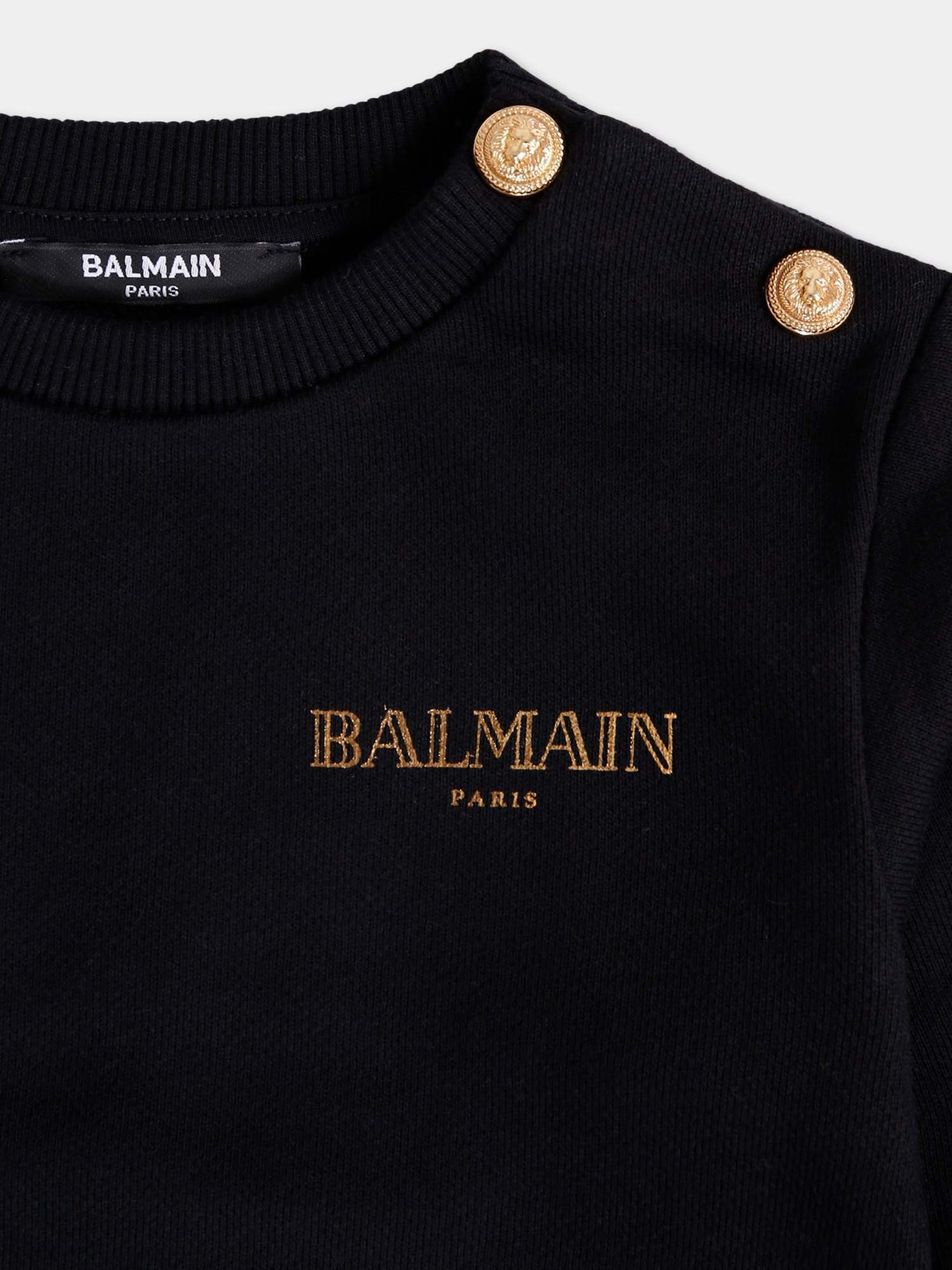 Balmain Crew Neck Long Sleeve Sweatshirt