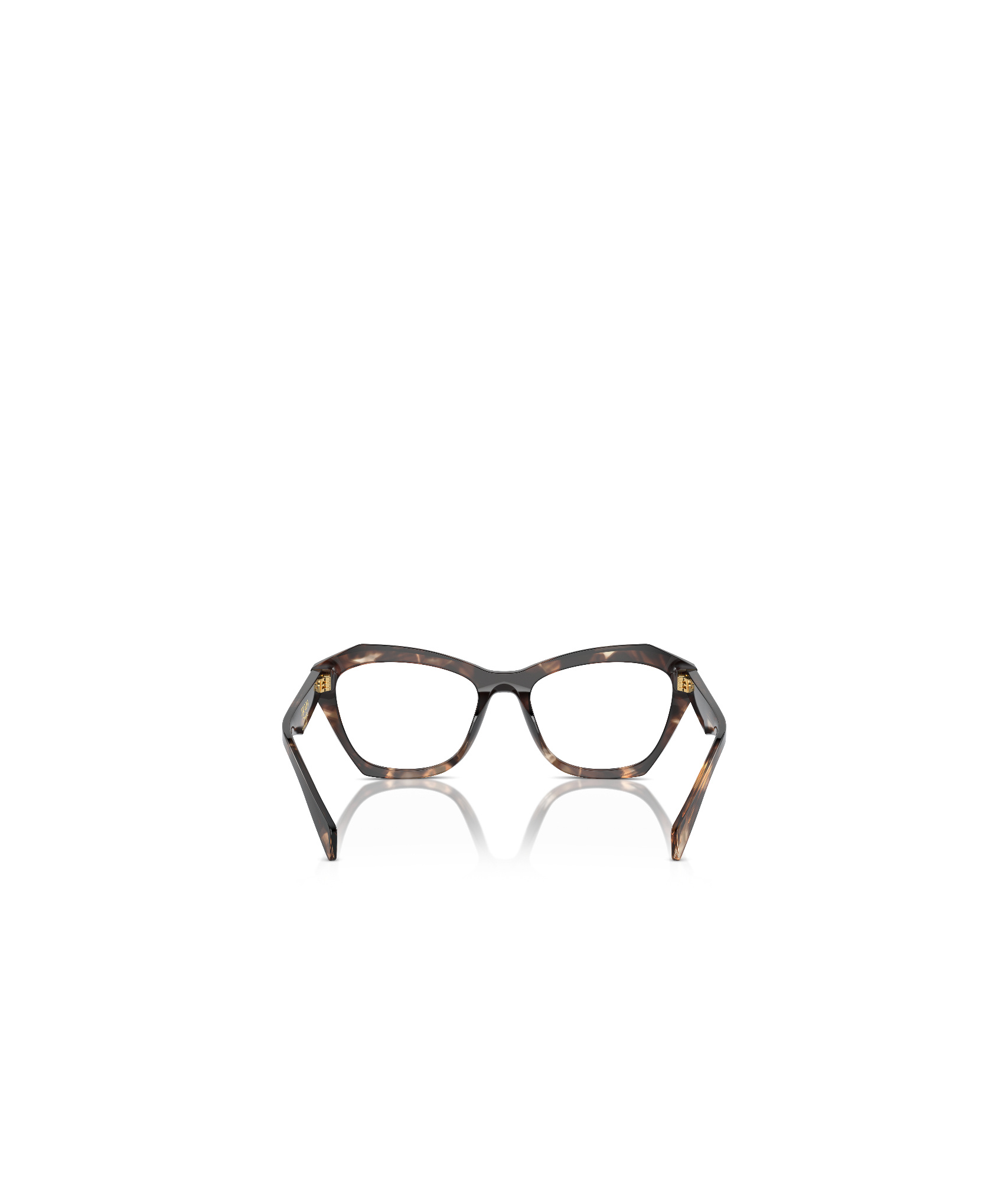 Prada Eyewear Butterfly Frame Glasses In Black