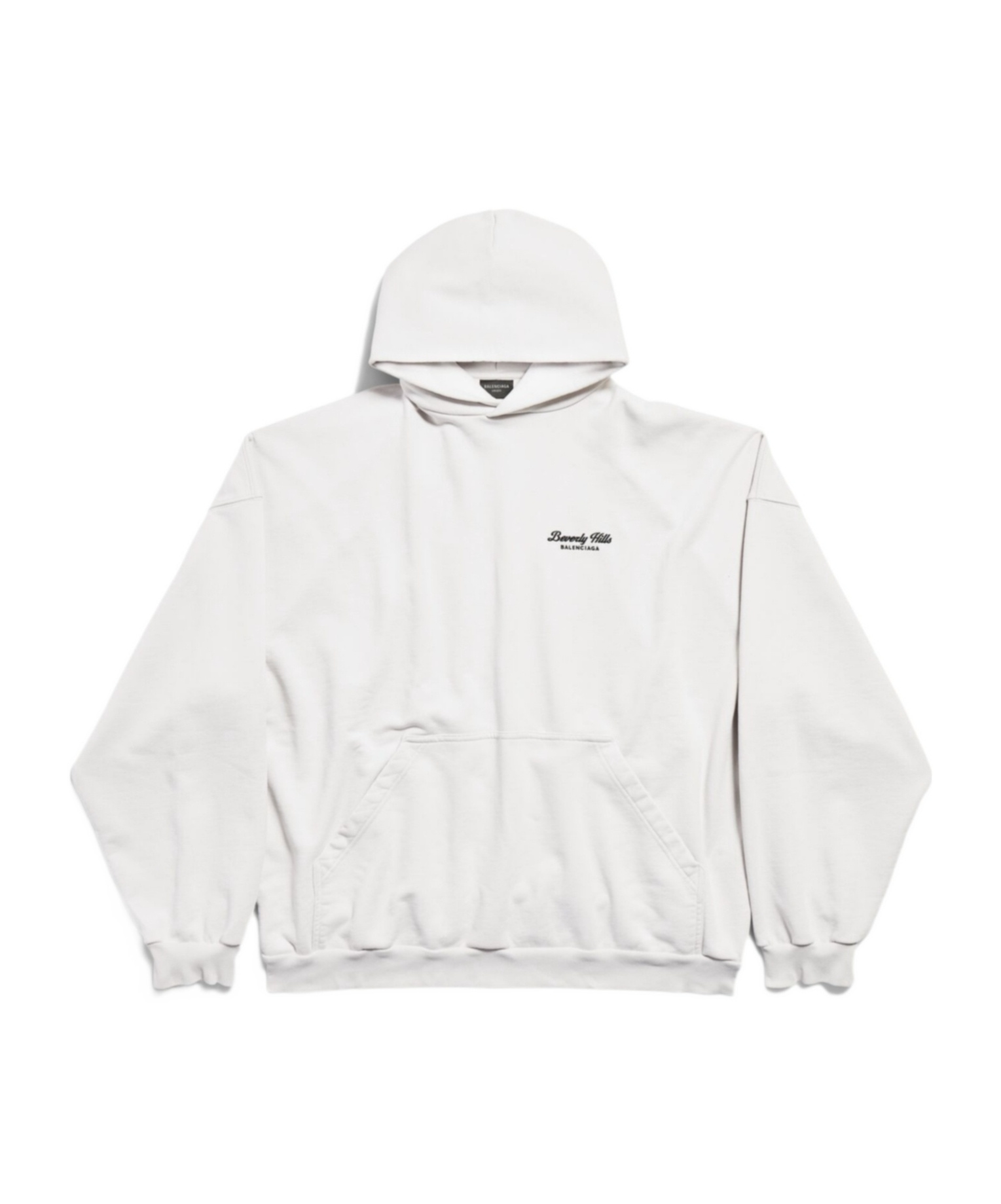 Balenciaga Chalk Cotton Sweatshirt In White