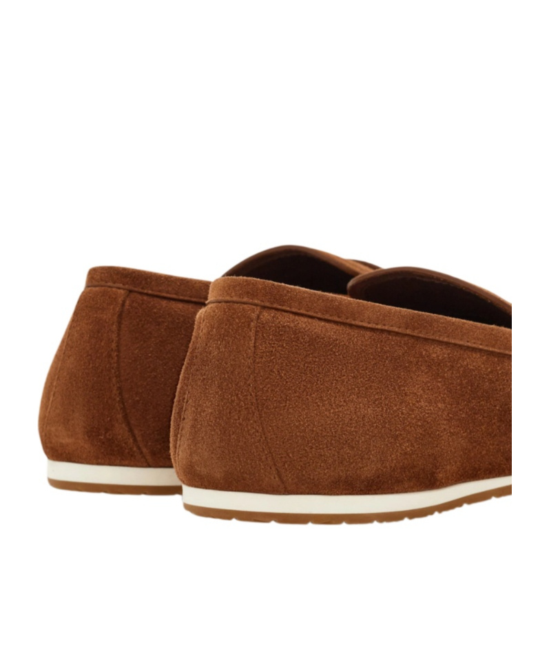 Ferragamo Hug Buckle Loafer In Brown