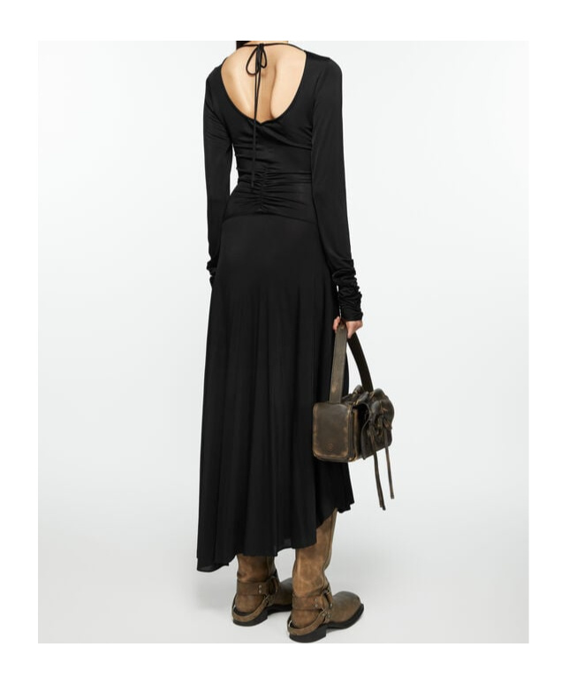 Acne Studios Long-sleeved Dress In Black