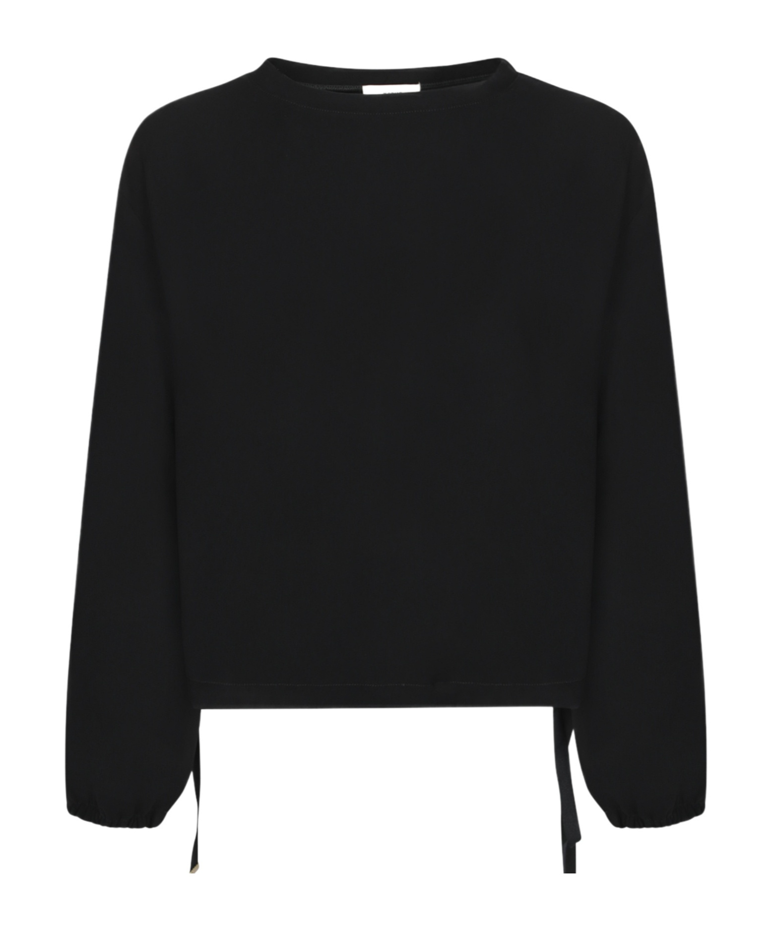 Herno Drawstring-hem Sweatshirt In Black