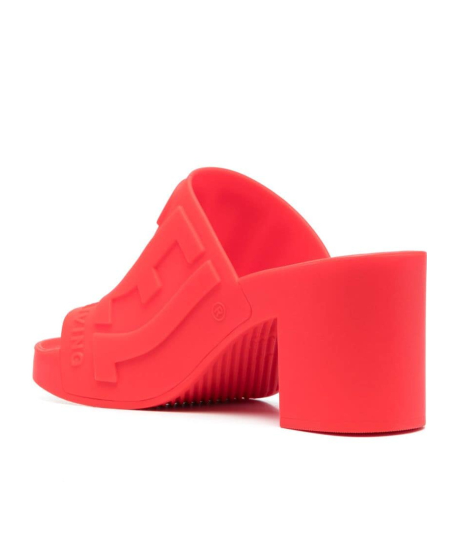 Diesel Red Sa-pamela H Heeled Sandals In Orange