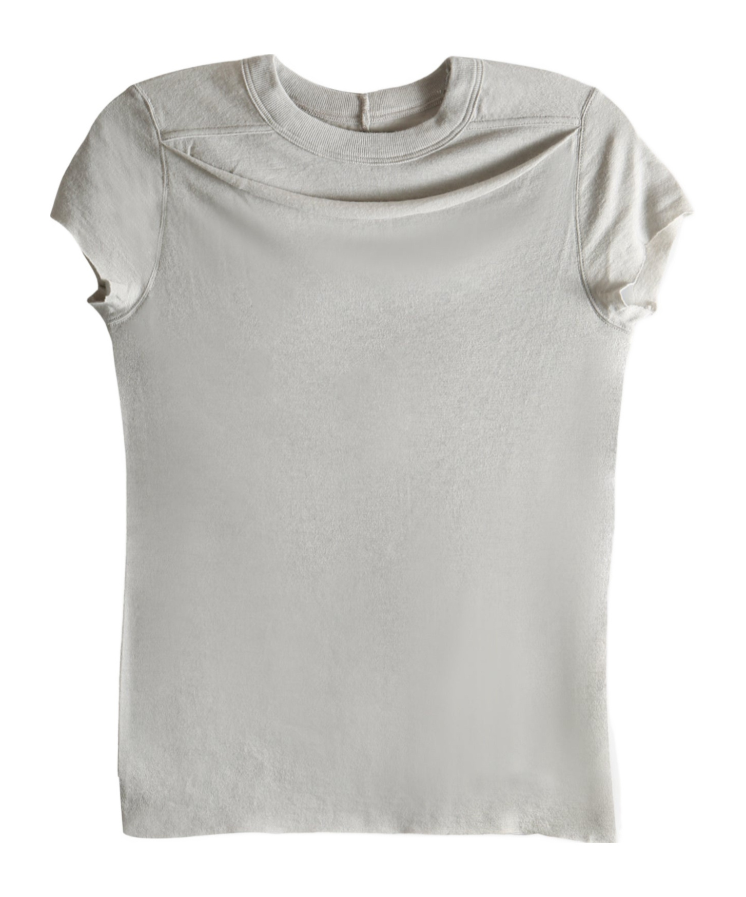 Rick Owens Short-sleeve Crew-neck T-shirt In Gray