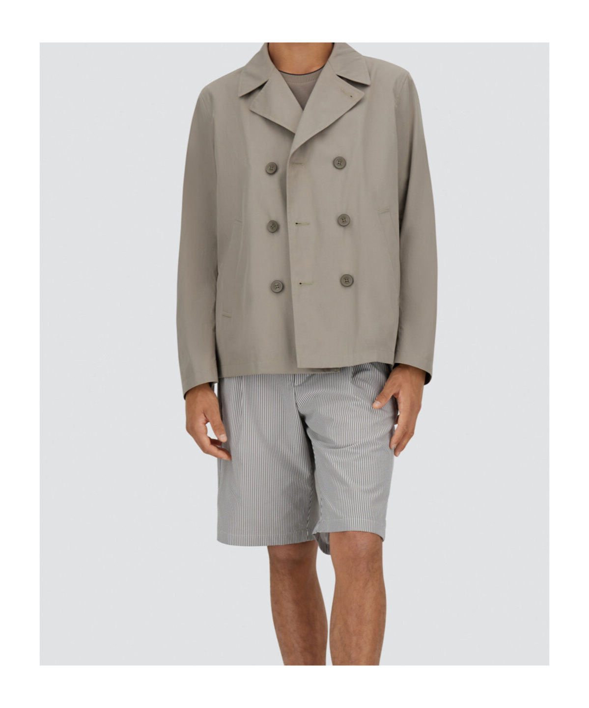 Herno Long Sleeve Casual Jacket In Gray