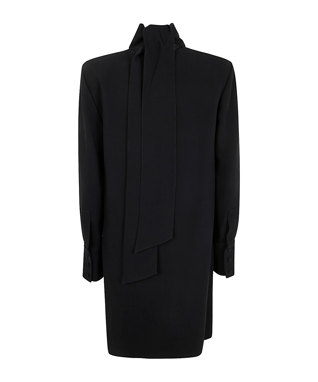 Golden Goose Journey Longsleeves Dress In Suit Fabric In Black