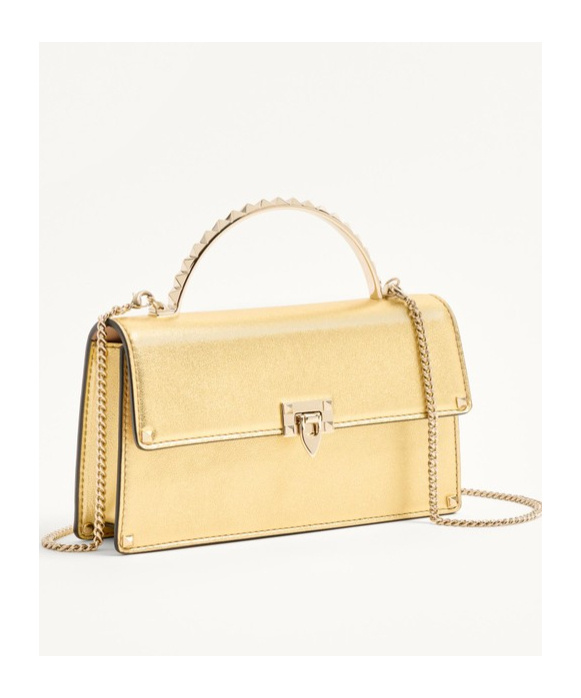Valentino Rockstud-detailing Mini Bag In Nude
