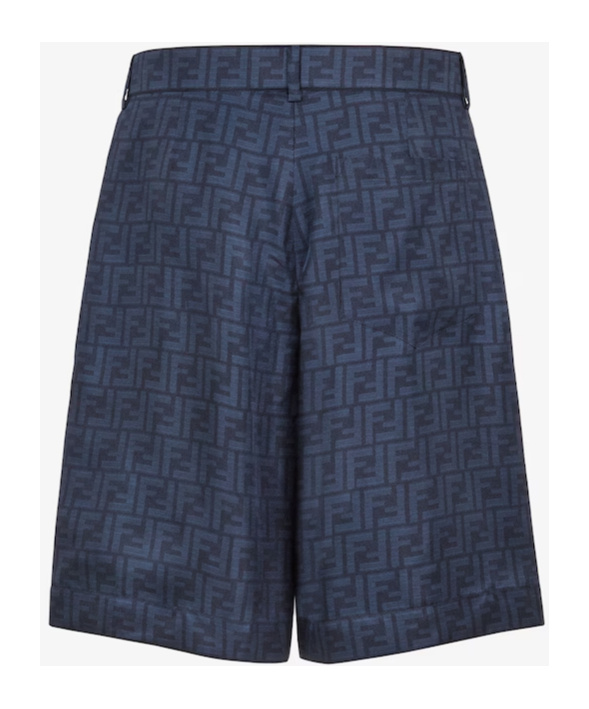 Fendi Luxury Mini Shorts For Men In Blue
