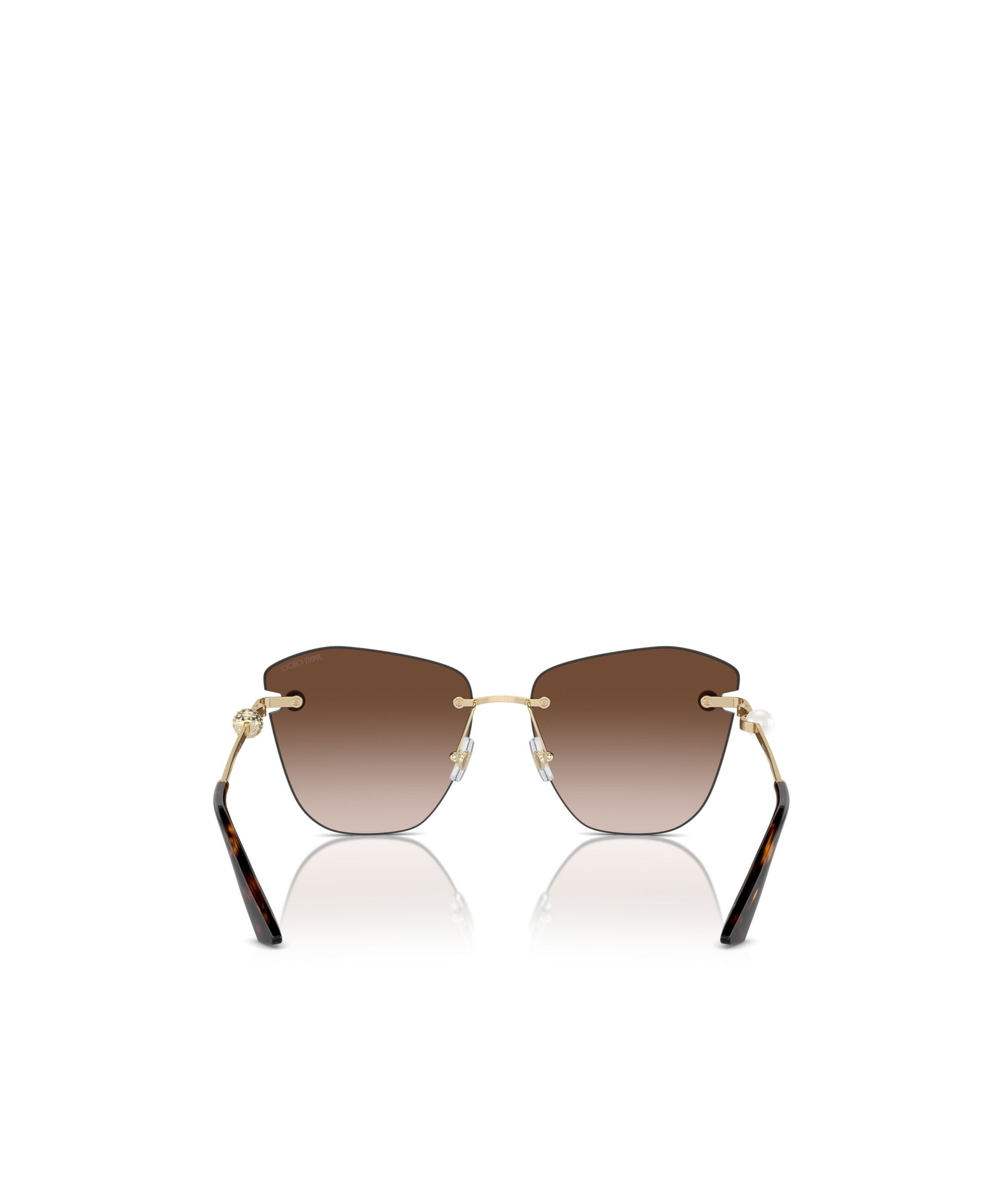 Jimmy Choo Logo Sunglasses In Green
