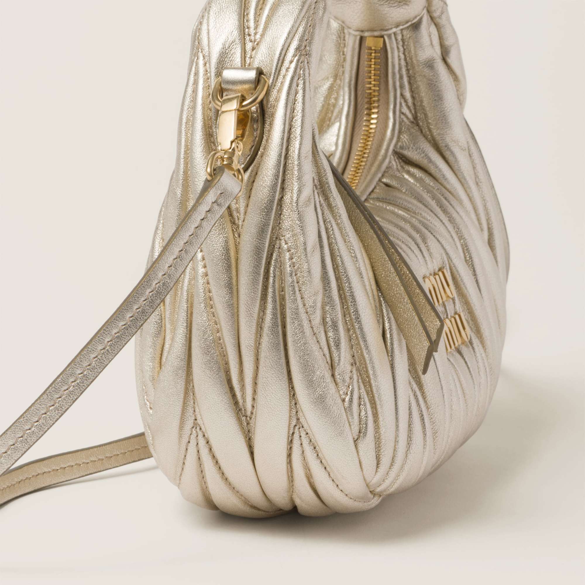 Miu Miu Mini Wander Quilted Shoulder Bag