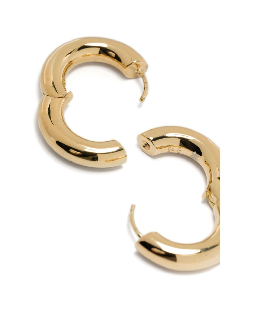 Tom Wood Medium Chunky Hoop Earrings In Yellow