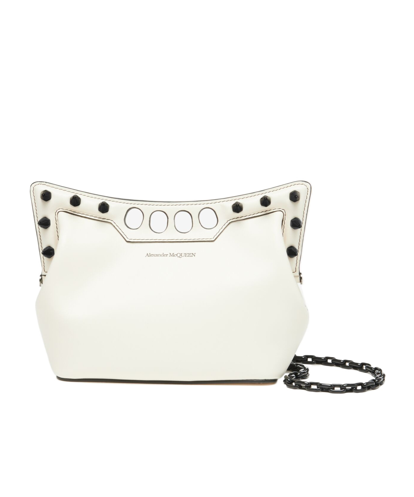Alexander Mcqueen The Peak Cross Body Bag In White