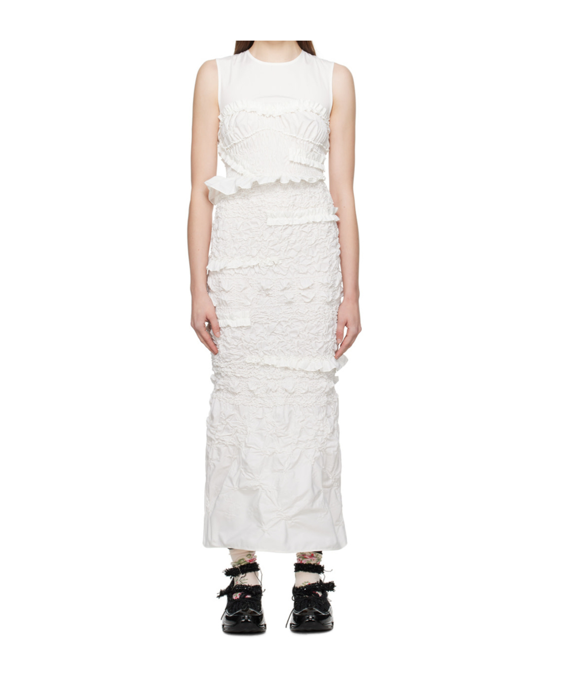Cecilie Bahnsen Vanda Ruffled Midi Dress