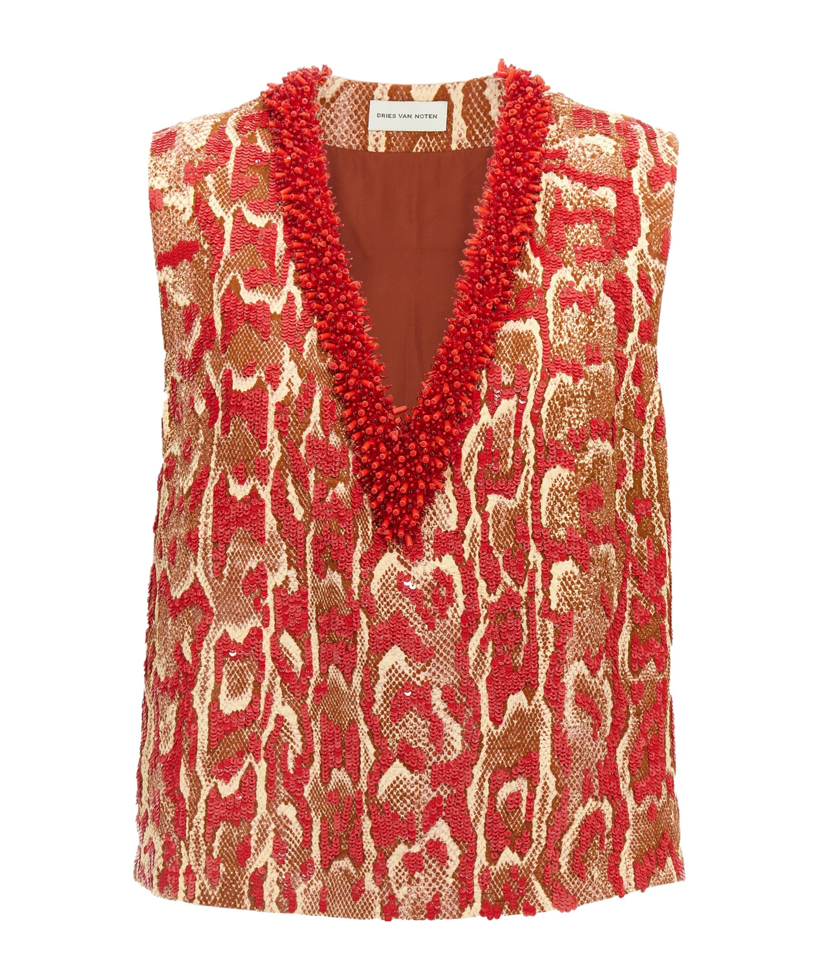 Shop Dries Van Noten 'college' Shirt In Red