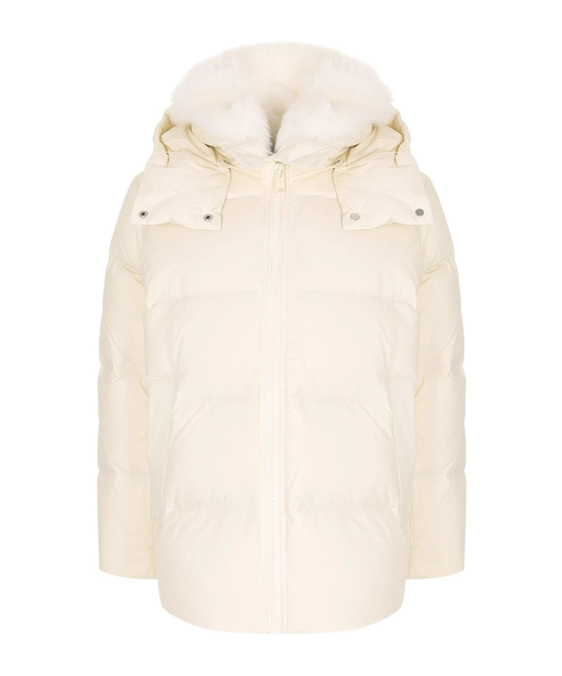 Yves Salomon Long-sleeved Cotton-padded Jacket In Neutral