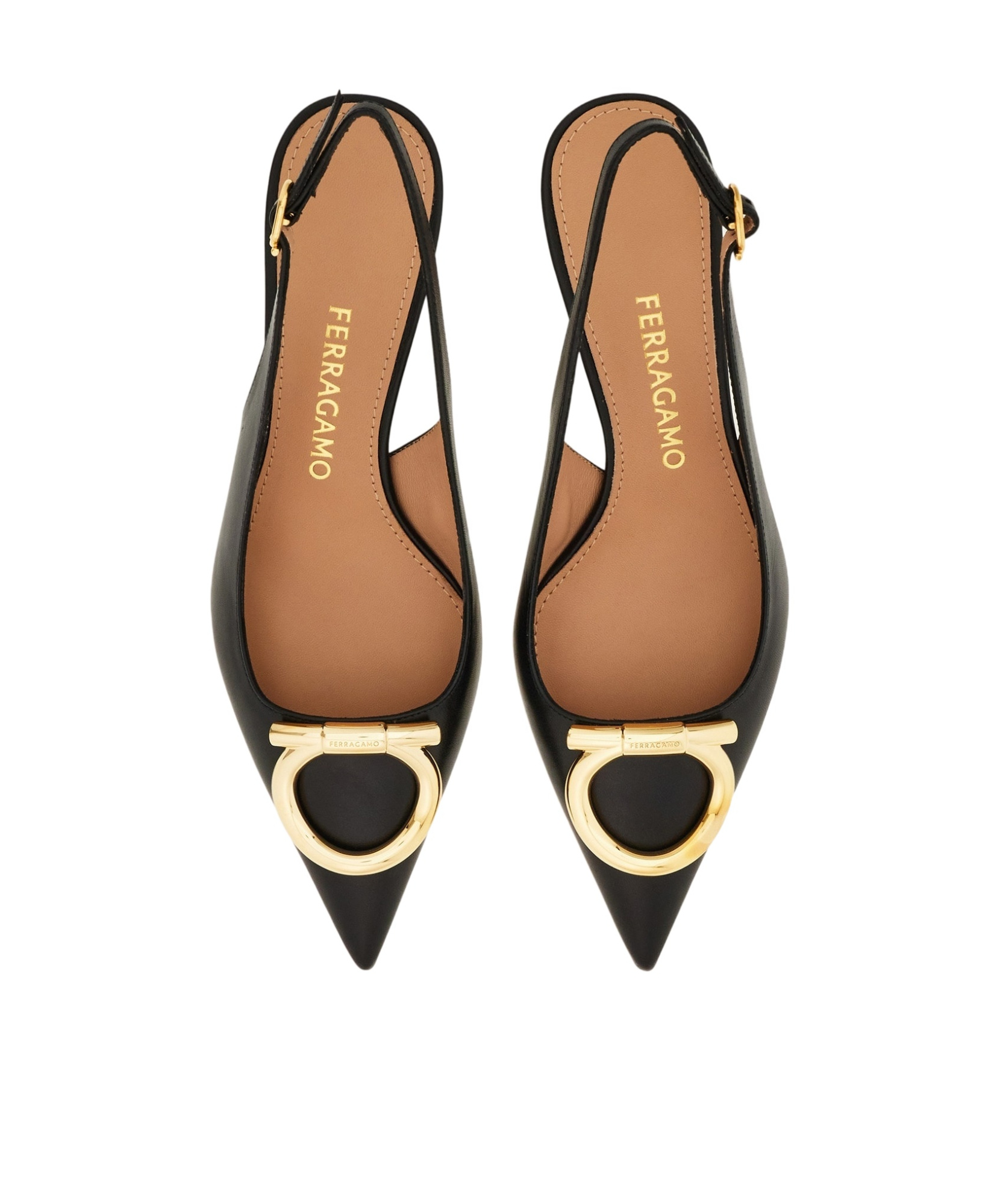 Ferragamo Maxi Gancini Slingback Pump