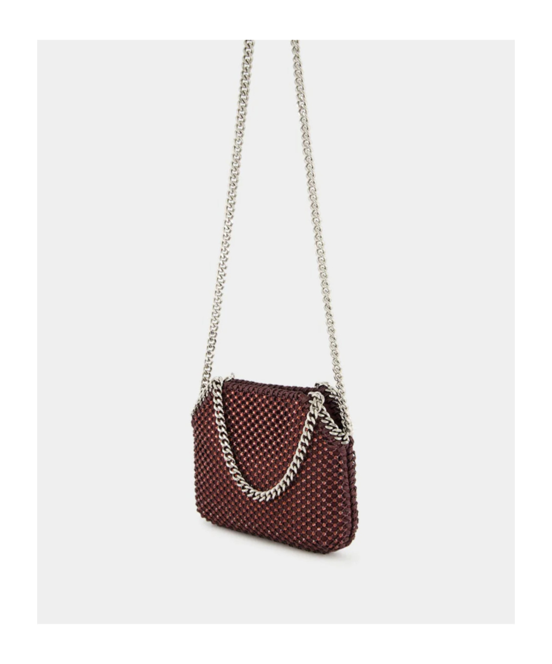 Stella Mccartney Raisin Falabella Tiny Crystal Tote