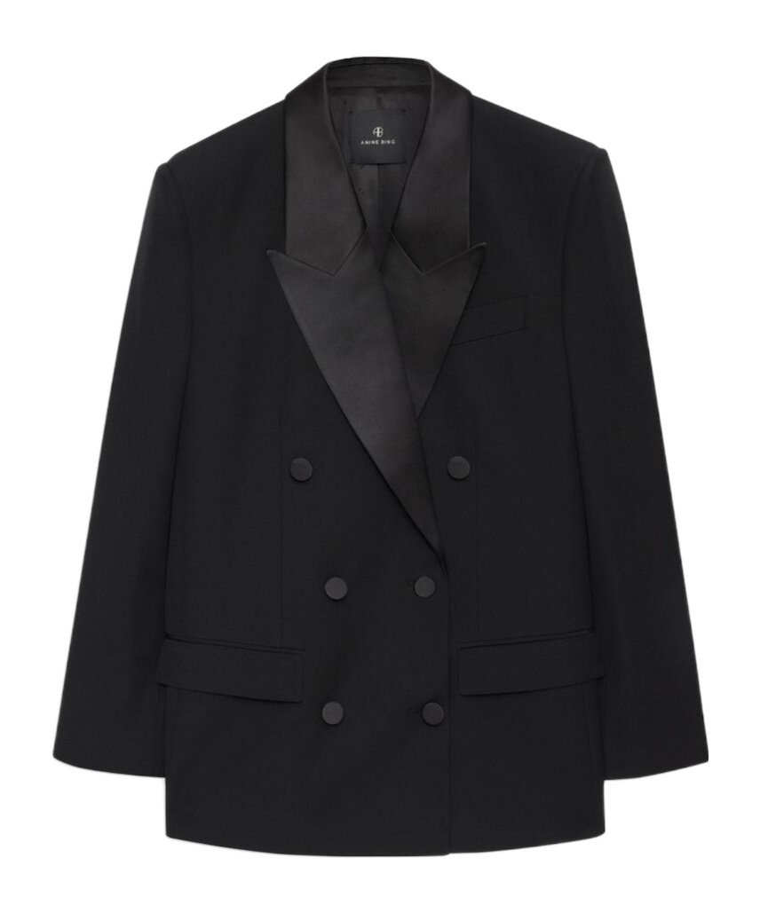 Shop Anine Bing Ross Blazer In Black