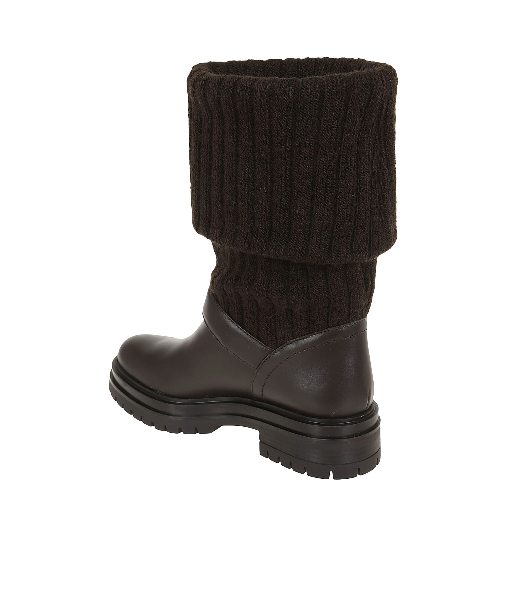 Gianvito Rossi Thurso Strap Detailed Pull-on Biker Boots In Black