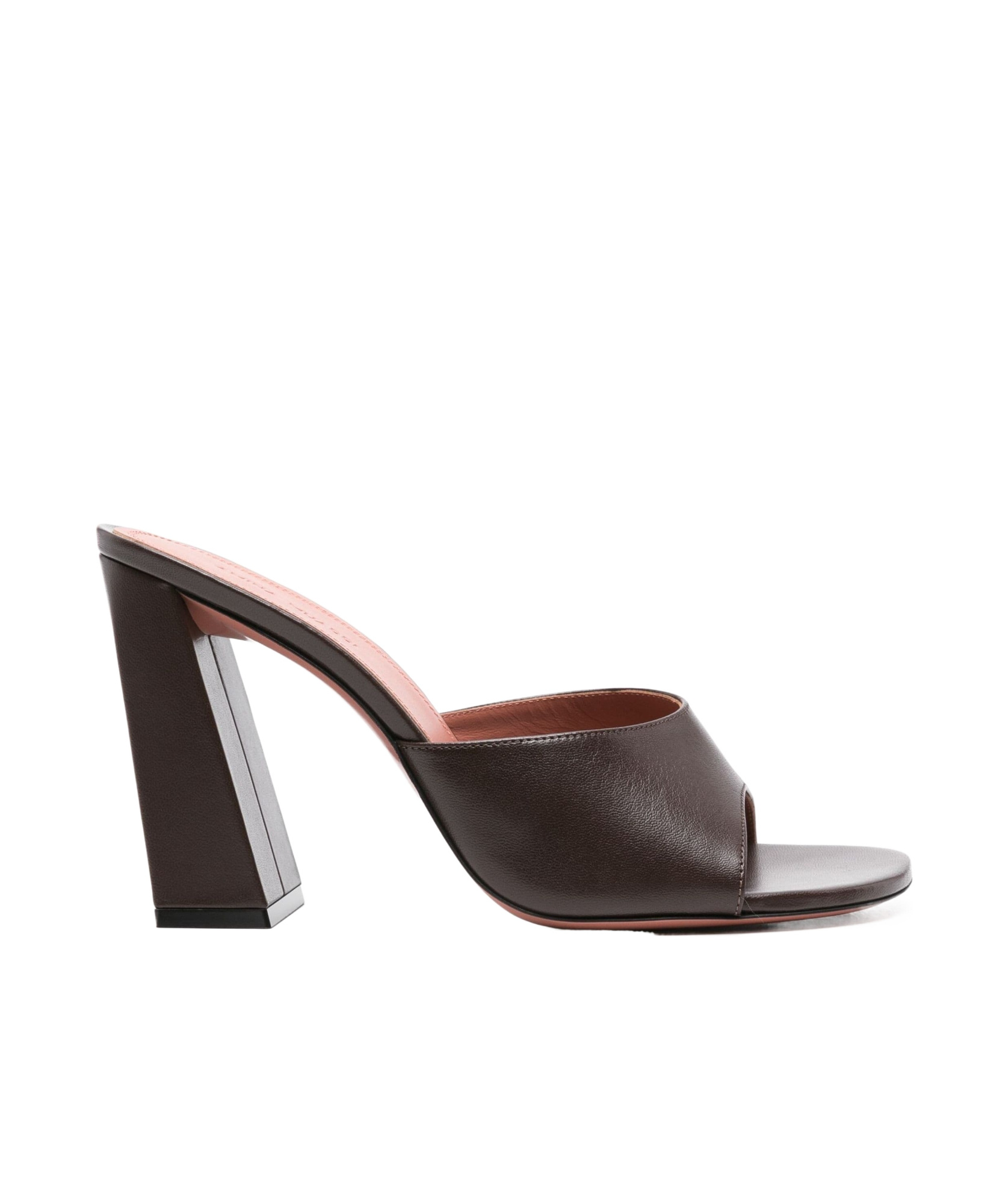 Amina Muaddi Brigitte 95 Leather Mules In Black