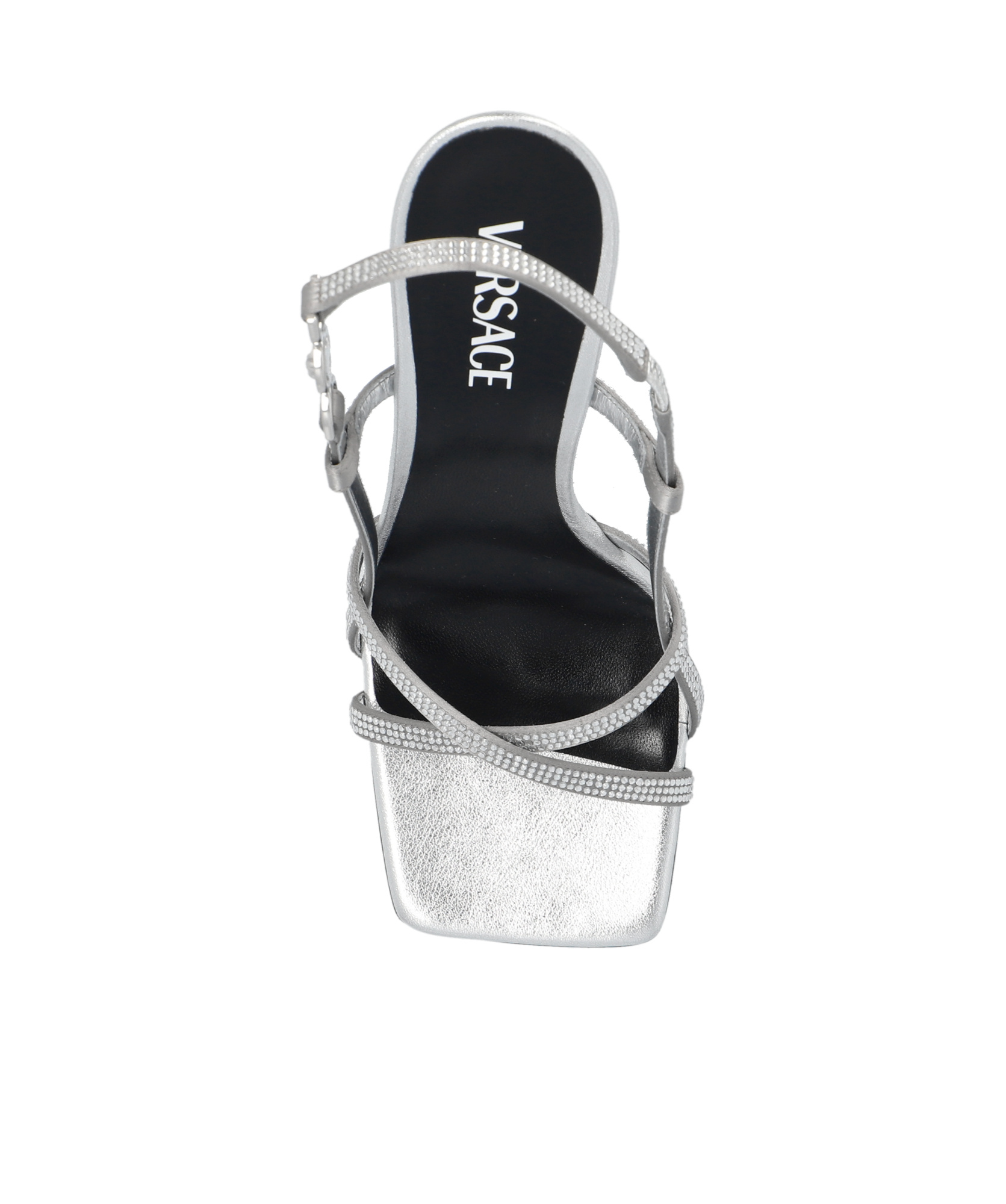 Versace 110mm Medusa Head Sandals In Gray