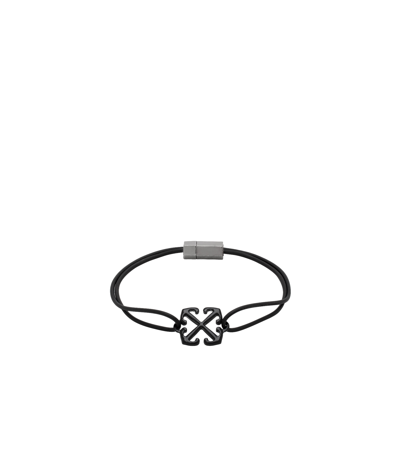 Off-white Black Arrow Rubber Bracelet In Black