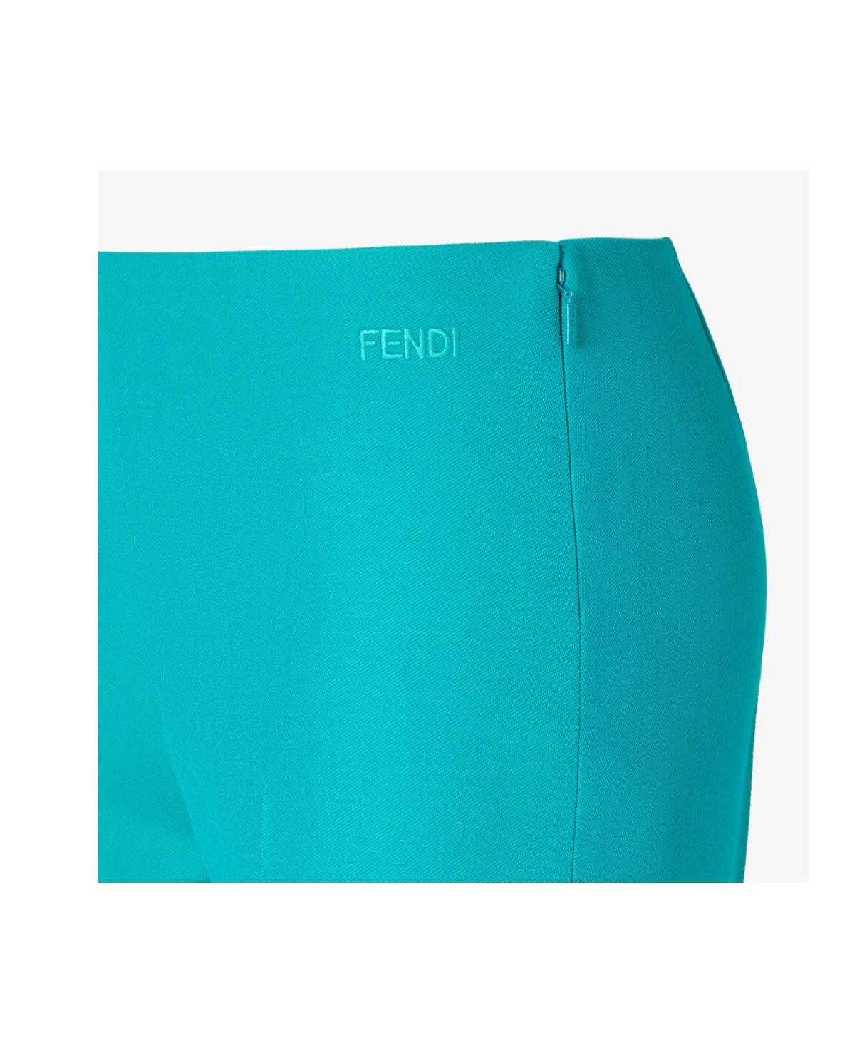 Fendi Pleated Casual Pants In Blue